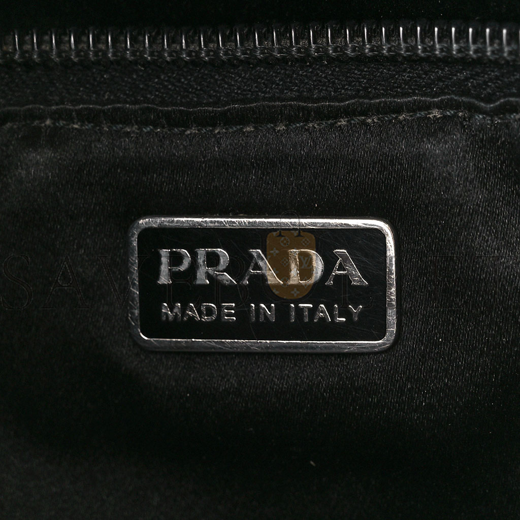 PRADA VITELLO TREND CLEO SHOULDER BAG BLACK (27*18*6cm) PRADA VITELLO TREND CLEO SHOULDER BAG BLACK (27*18*6cm)