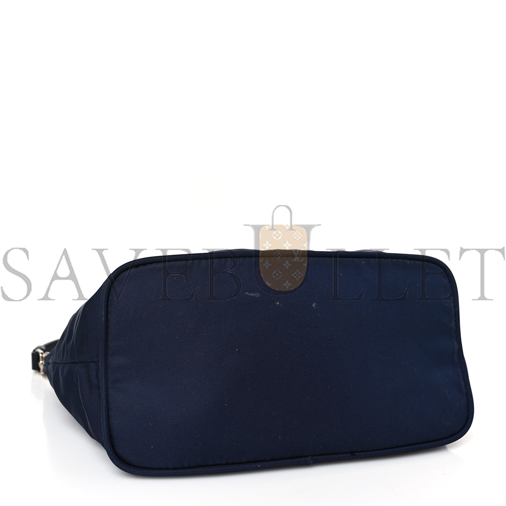 PRADA TESSUTO NYLON VITELLO HOBO NAVY (19*13*10cm) PRADA TESSUTO NYLON VITELLO HOBO NAVY (19*13*10cm)