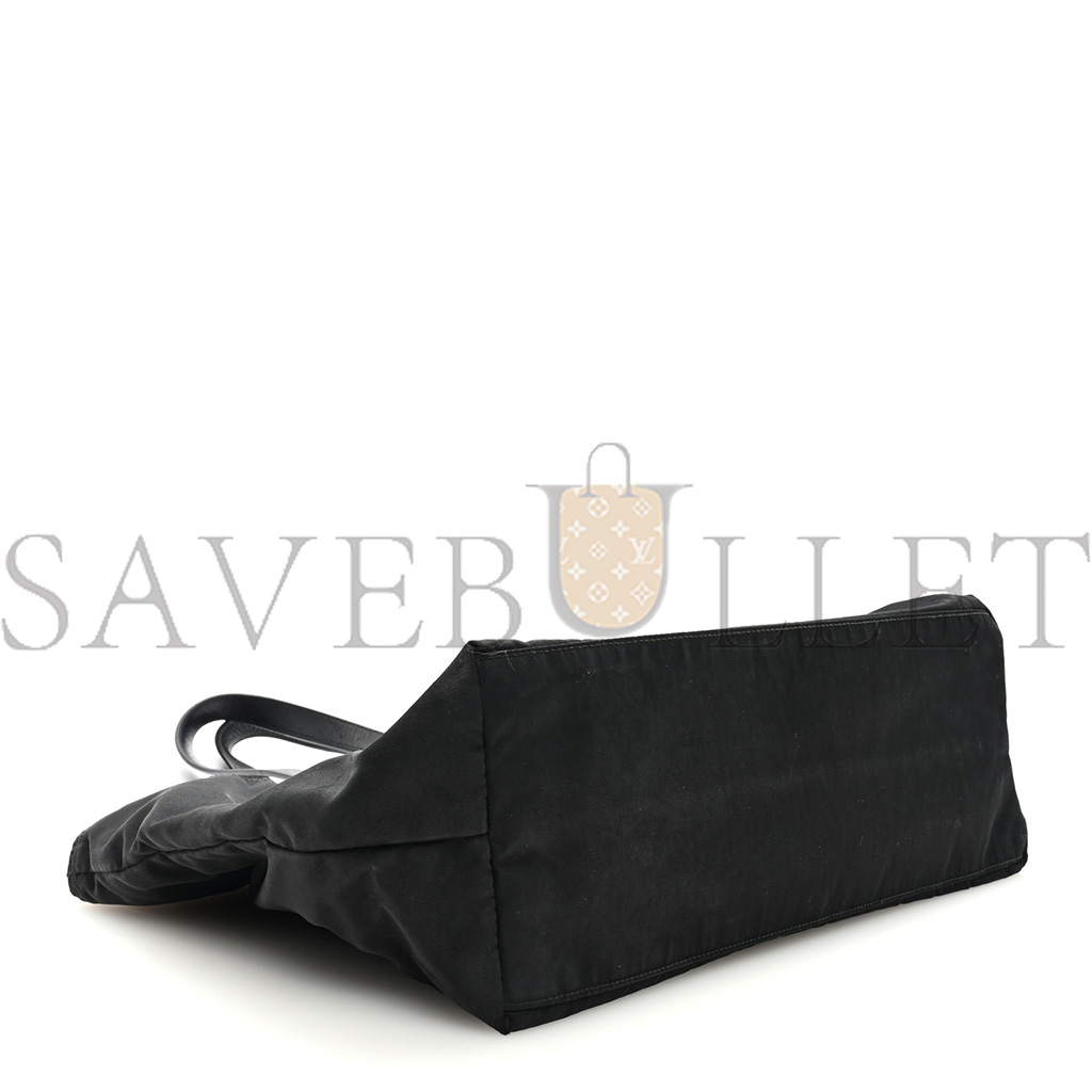 PRADA TESSUTO NYLON TOTE BLACK (33*28*9cm) PRADA TESSUTO NYLON TOTE BLACK (33*28*9cm)