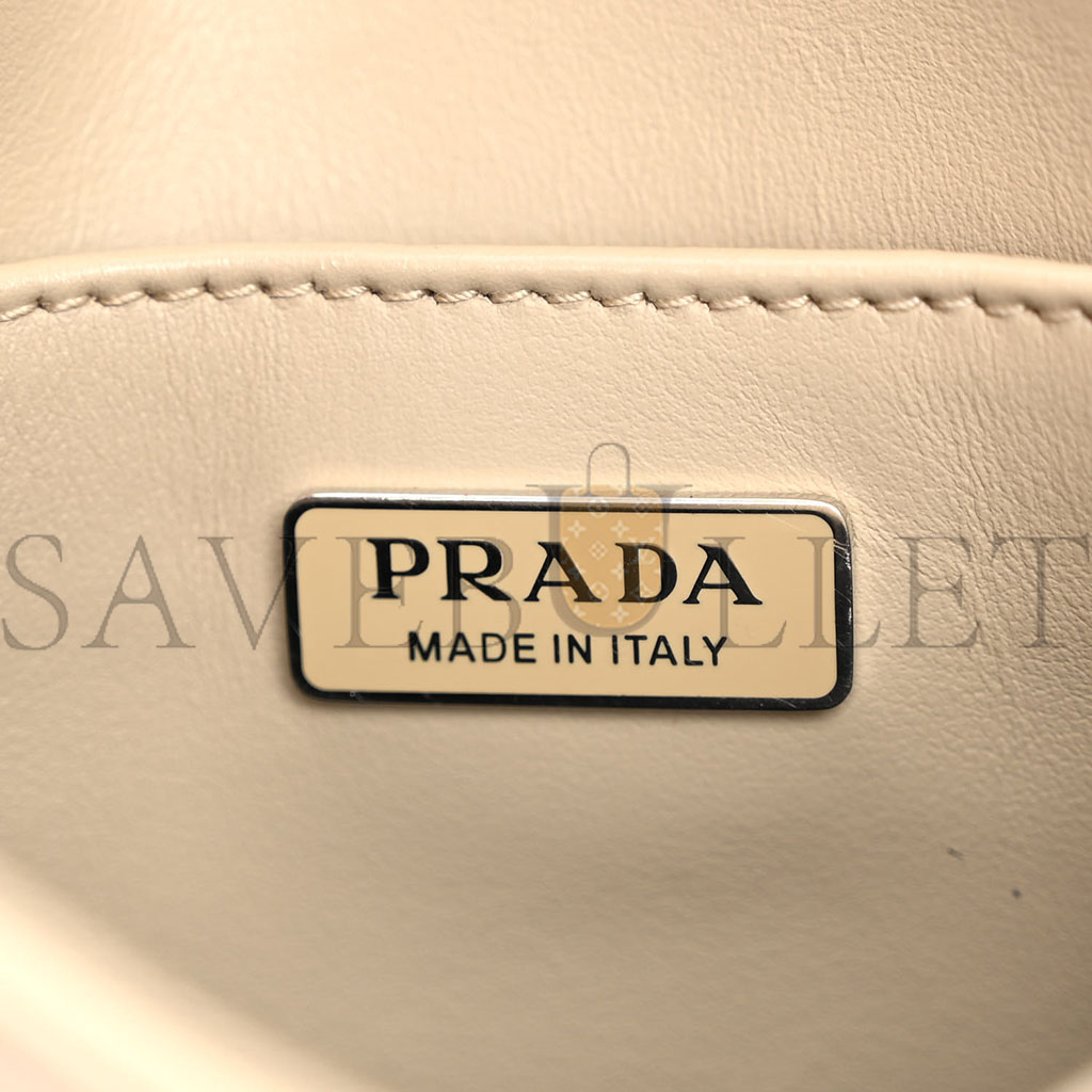 PRADA SPAZZOLATO CLEO FLAP SHOULDER BAG DESERTO (17*15*3cm) PRADA SPAZZOLATO CLEO FLAP SHOULDER BAG DESERTO (17*15*3cm)