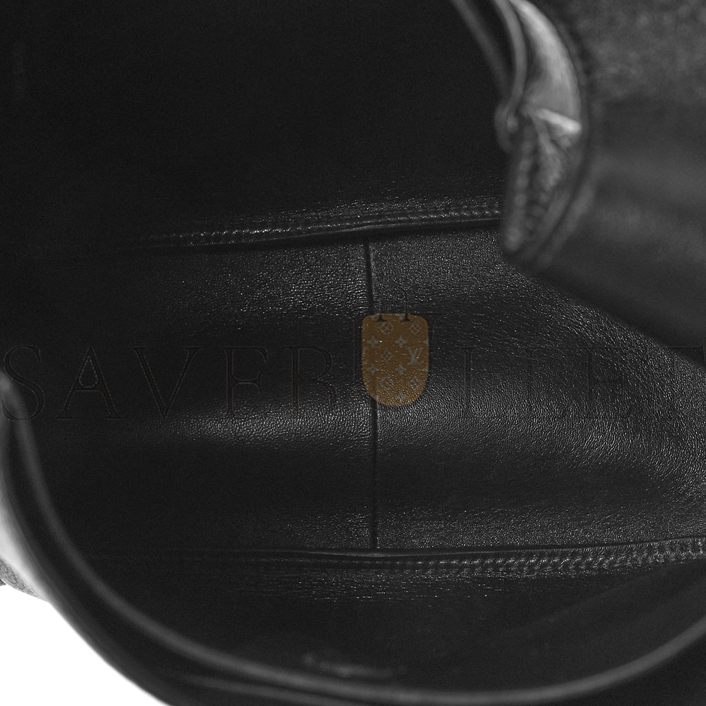 PRADA VITELLO DAINO DYNAMIQUE HOBO BLACK (23*20*13cm) PRADA VITELLO DAINO DYNAMIQUE HOBO BLACK (23*20*13cm)