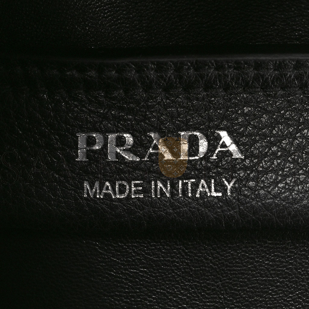 PRADA VITELLO DAINO DYNAMIQUE HOBO BLACK (23*20*13cm) PRADA VITELLO DAINO DYNAMIQUE HOBO BLACK (23*20*13cm)