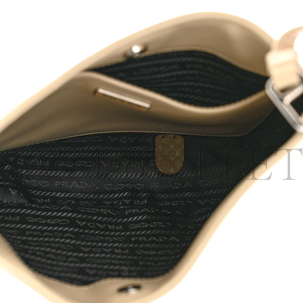 PRADA SPAZZOLATO CLEO SHOULDER BAG DESERTO (27*23*5cm) PRADA SPAZZOLATO CLEO SHOULDER BAG DESERTO (27*23*5cm)