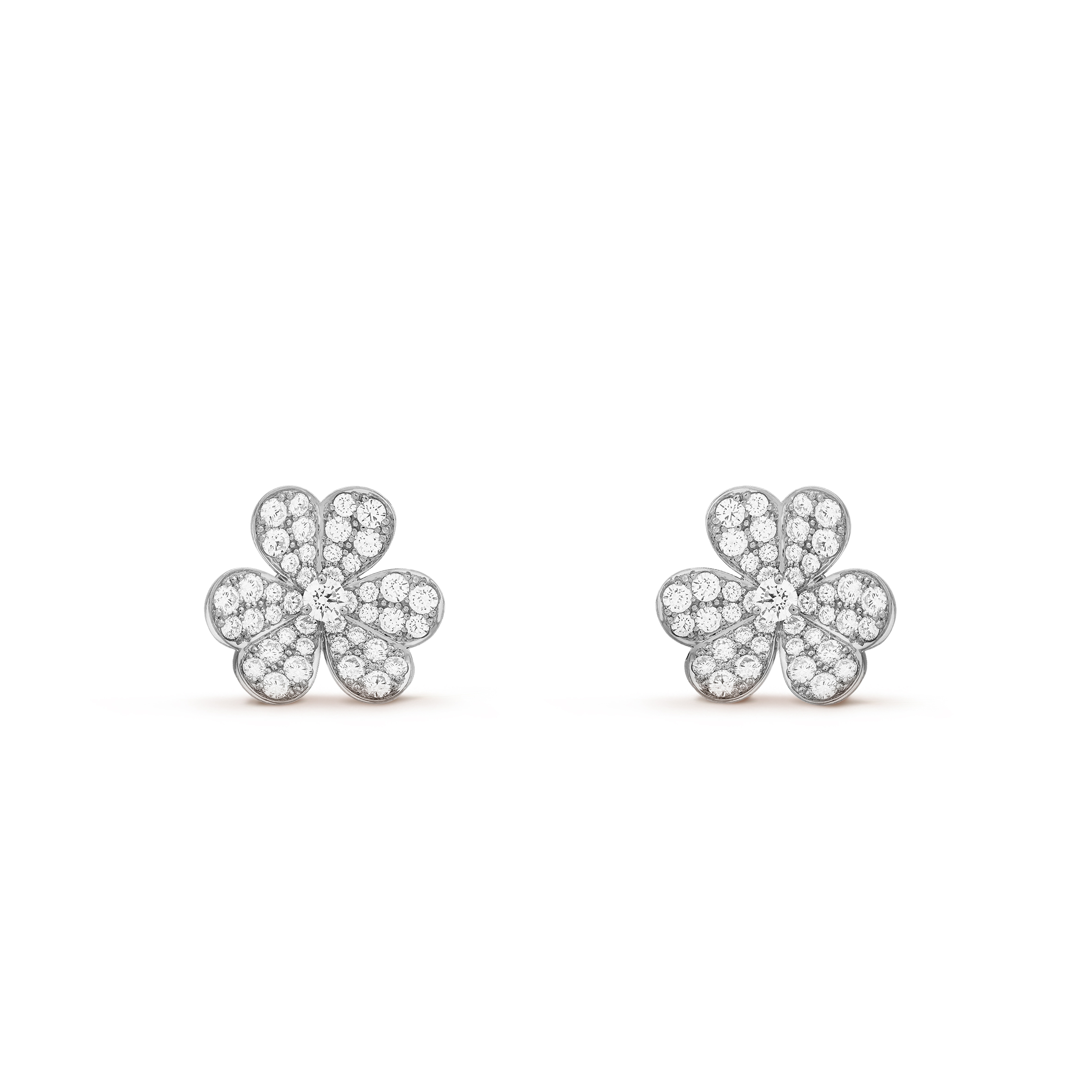 VAN CLEEF ARPELS FRIVOLE EARRINGS, SMALL MODEL - WHITE GOLD, DIAMOND VCARB65800 VAN CLEEF ARPELS FRIVOLE EARRINGS, SMALL MODEL - WHITE GOLD, DIAMOND VCARB65800