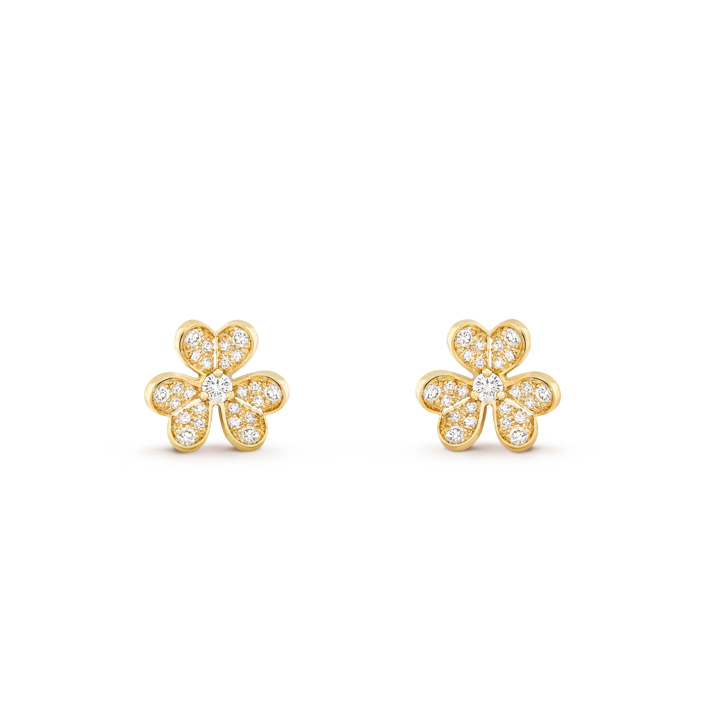 VAN CLEEF ARPELS FRIVOLE EARRINGS, MINI MODEL - YELLOW GOLD, DIAMOND VCARP24200 VAN CLEEF ARPELS FRIVOLE EARRINGS, MINI MODEL - YELLOW GOLD, DIAMOND VCARP24200