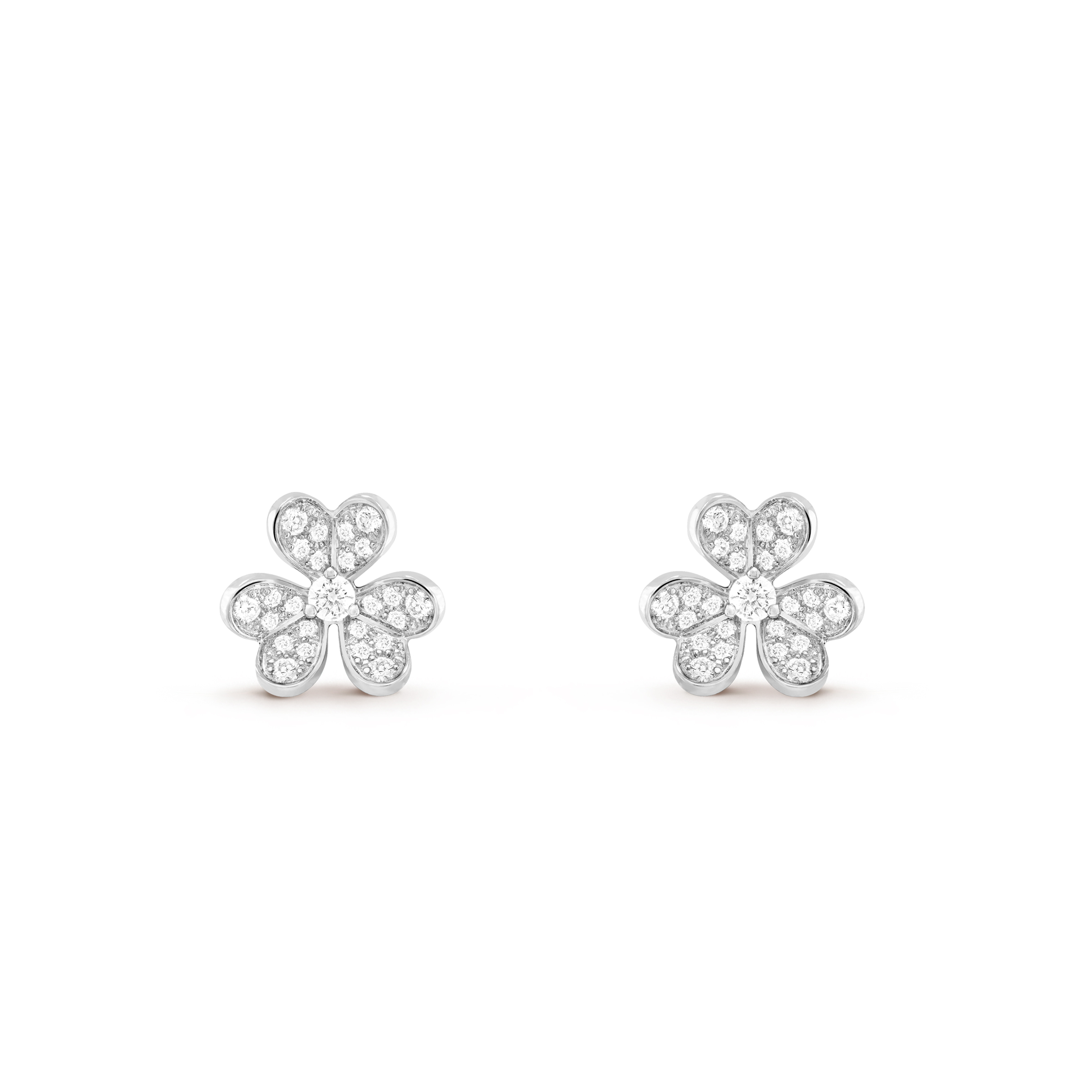 VAN CLEEF ARPELS FRIVOLE EARRINGS, MINI MODEL - WHITE GOLD, DIAMOND VCARP3W100 VAN CLEEF ARPELS FRIVOLE EARRINGS, MINI MODEL - WHITE GOLD, DIAMOND VCARP3W100