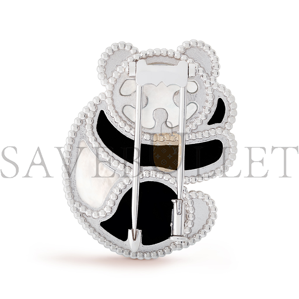 VAN CLEEF ARPELS LUCKY ANIMALS PANDA CLIP - WHITE GOLD, MOTHER-OF-PEARL, ONYX VCARP5LI00 VAN CLEEF ARPELS LUCKY ANIMALS PANDA CLIP - WHITE GOLD, MOTHER-OF-PEARL, ONYX VCARP5LI00