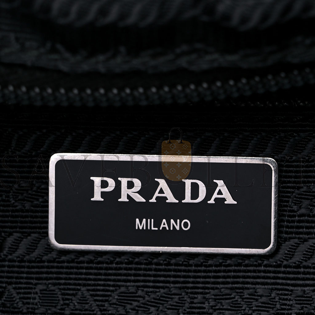 PRADA TESSUTO NYLON SAFFIANO MEDIUM BACKPACK BLACK (29*28*15cm) PRADA TESSUTO NYLON SAFFIANO MEDIUM BACKPACK BLACK (29*28*15cm)
