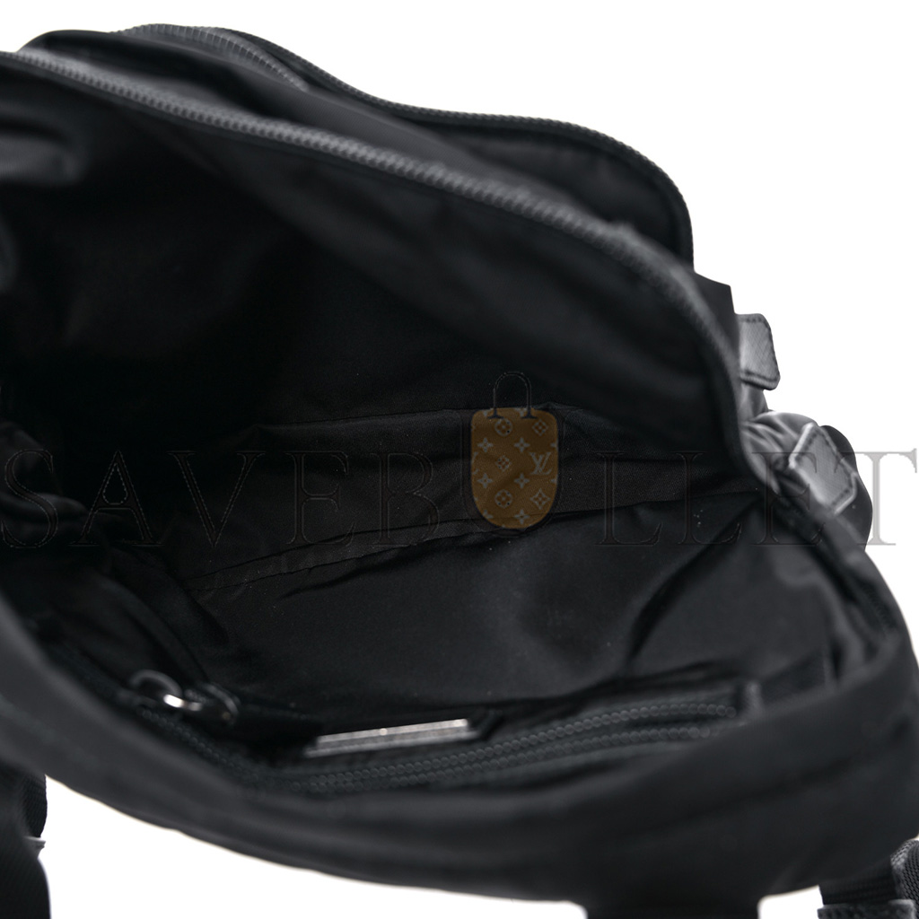 PRADA TESSUTO NYLON MONTAGNA HARNESS BAG BLACK (22*18*5cm) PRADA TESSUTO NYLON MONTAGNA HARNESS BAG BLACK (22*18*5cm)