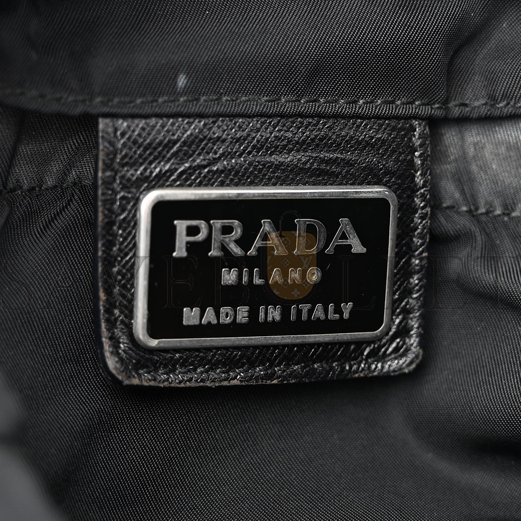 PRADA TESSUTO NYLON SAFFIANO SMALL BACKPACK BLACK (29*23*10cm) PRADA TESSUTO NYLON SAFFIANO SMALL BACKPACK BLACK (29*23*10cm)