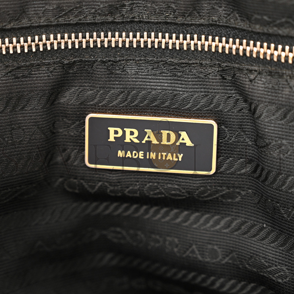 PRADA TESSUTO NYLON CALFSKIN TOTE BLACK (36*27*11cm) PRADA TESSUTO NYLON CALFSKIN TOTE BLACK (36*27*11cm)