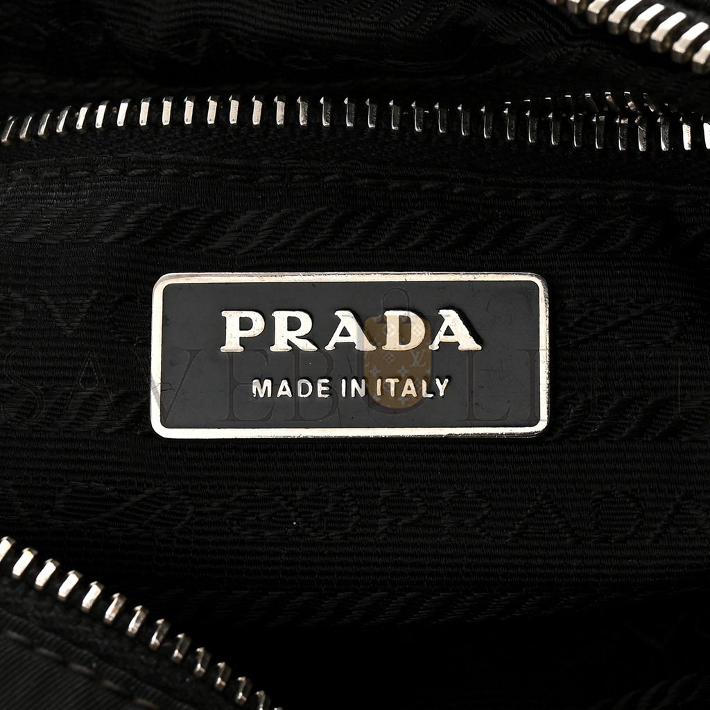 PRADA TESSUTO NYLON SHOULDER BAG BLACK (27*16*10cm) PRADA TESSUTO NYLON SHOULDER BAG BLACK (27*16*10cm)