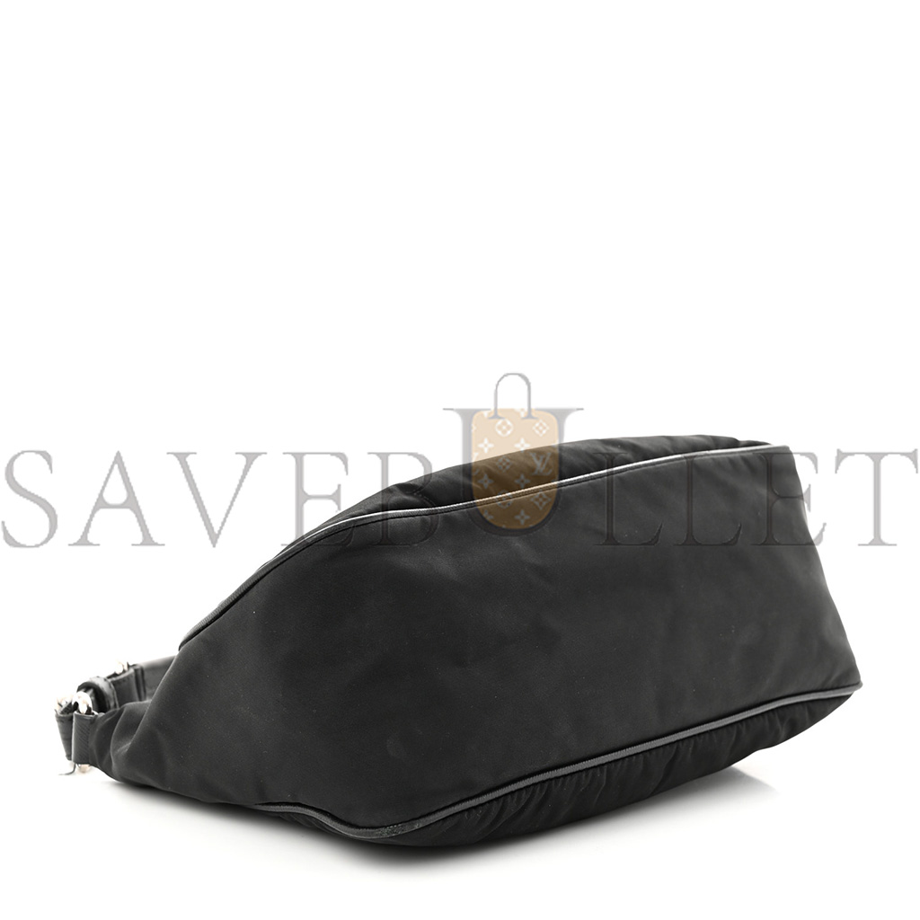 PRADA TESSUTO NYLON SHOULDER BAG BLACK (27*16*10cm) PRADA TESSUTO NYLON SHOULDER BAG BLACK (27*16*10cm)