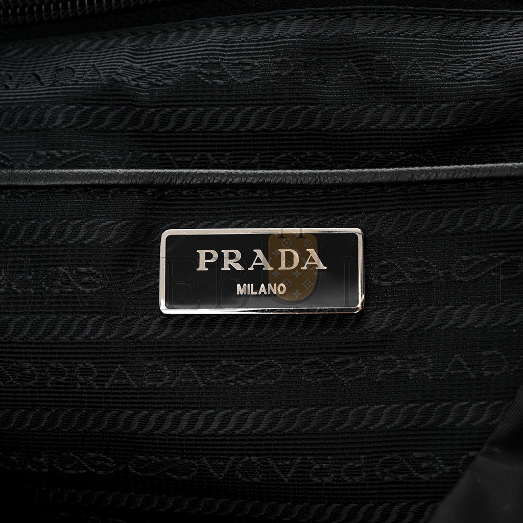 PRADA TESSUTO NYLON SAFFIANO MEDIUM BACKPACK BLACK (30*29*15cm) PRADA TESSUTO NYLON SAFFIANO MEDIUM BACKPACK BLACK (30*29*15cm)