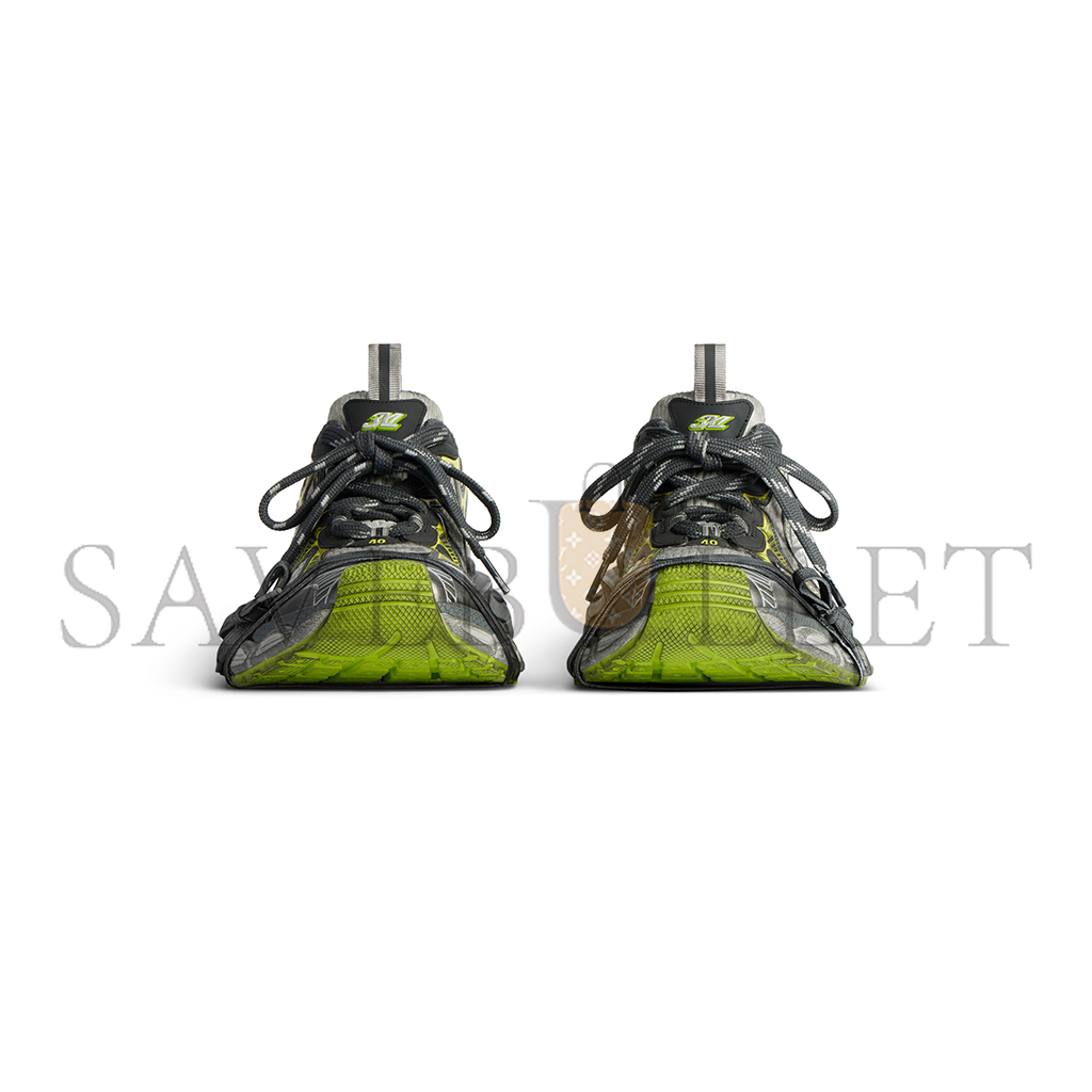 BALENCIAGA MEN'S 3XL SNEAKER IN WHITE GREY GREEN YELLOW 734734W3XL59237 BALENCIAGA MEN'S 3XL SNEAKER IN WHITE GREY GREEN YELLOW 734734W3XL59237