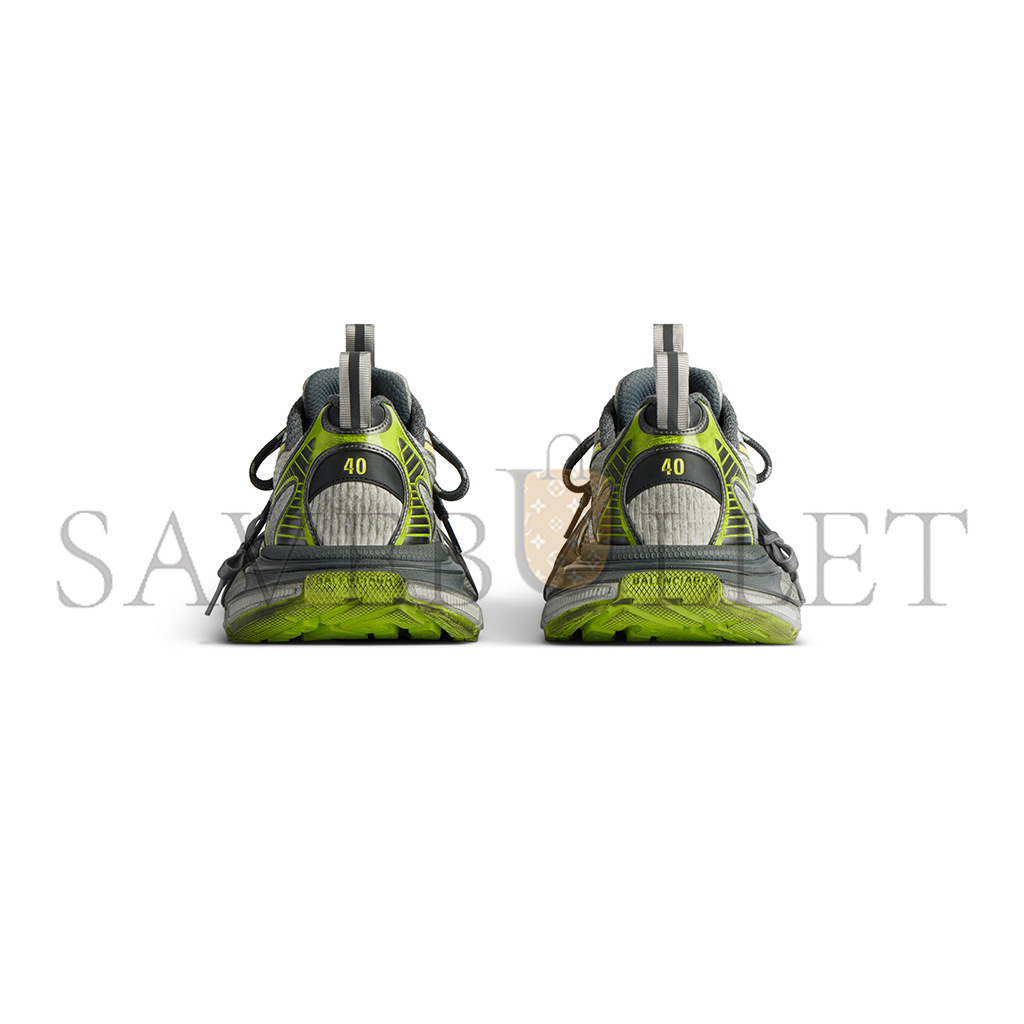 BALENCIAGA MEN'S 3XL SNEAKER IN WHITE GREY GREEN YELLOW 734734W3XL59237 BALENCIAGA MEN'S 3XL SNEAKER IN WHITE GREY GREEN YELLOW 734734W3XL59237