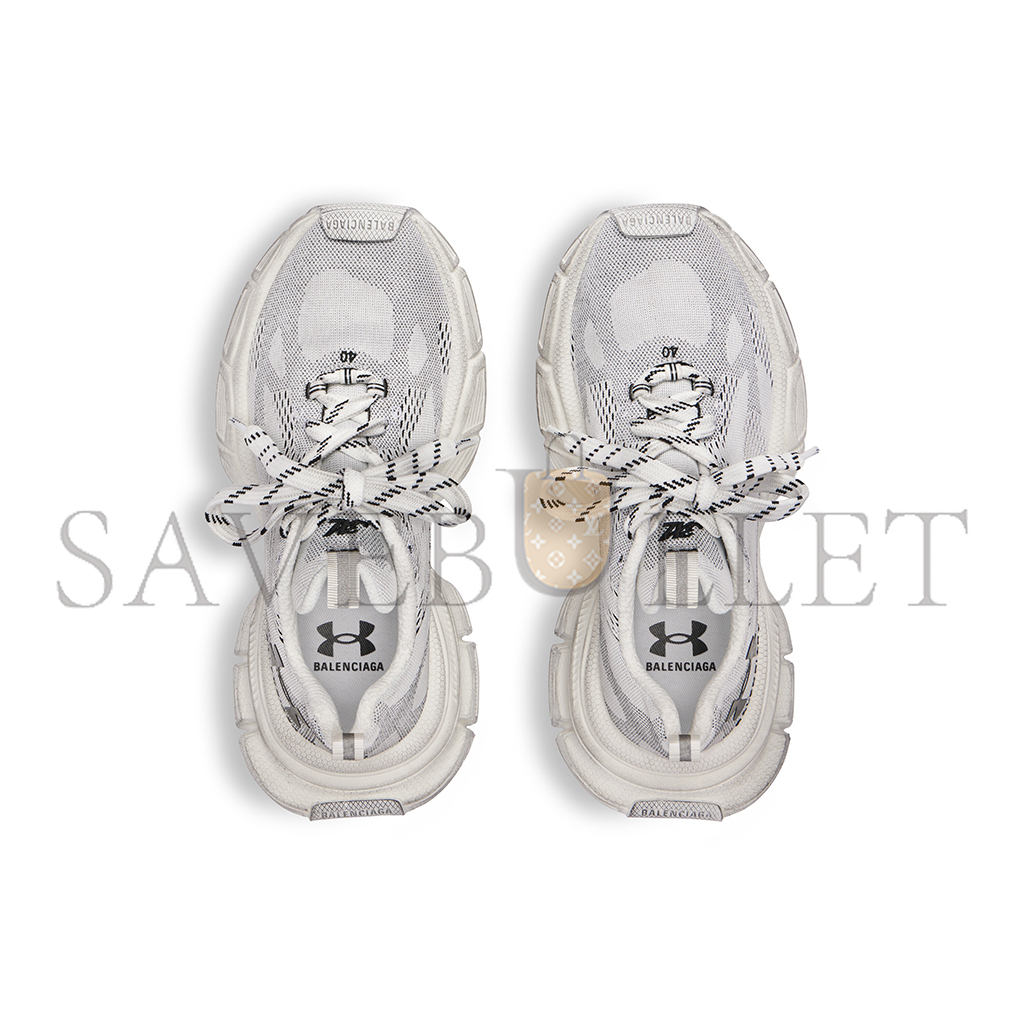 BALENCIAGA MEN'S UNDER ARMOUR 3XL KNIT TRAINERS IN WHITE BLACK 814419W3XUA9010 BALENCIAGA MEN'S UNDER ARMOUR 3XL KNIT TRAINERS IN WHITE BLACK 814419W3XUA9010