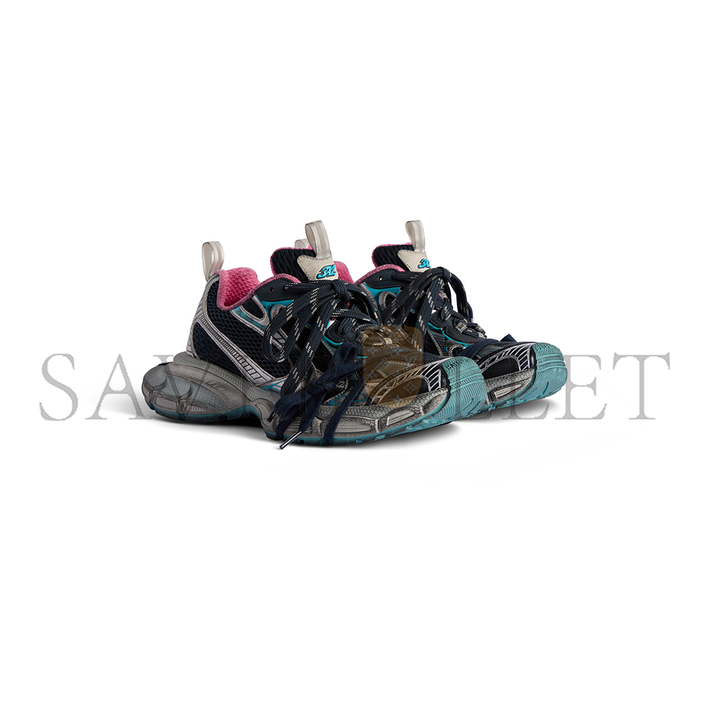 BALENCIAGA WOMEN'S 3XL SNEAKER IN GREY BLUE PINK 734731W3XL51245 BALENCIAGA WOMEN'S 3XL SNEAKER IN GREY BLUE PINK 734731W3XL51245