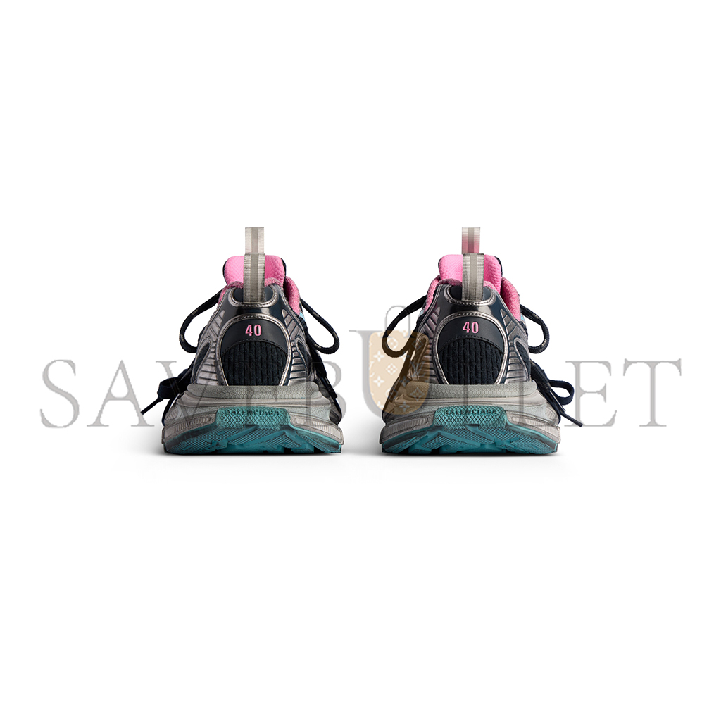 BALENCIAGA WOMEN'S 3XL SNEAKER IN GREY BLUE PINK 734731W3XL51245 BALENCIAGA WOMEN'S 3XL SNEAKER IN GREY BLUE PINK 734731W3XL51245