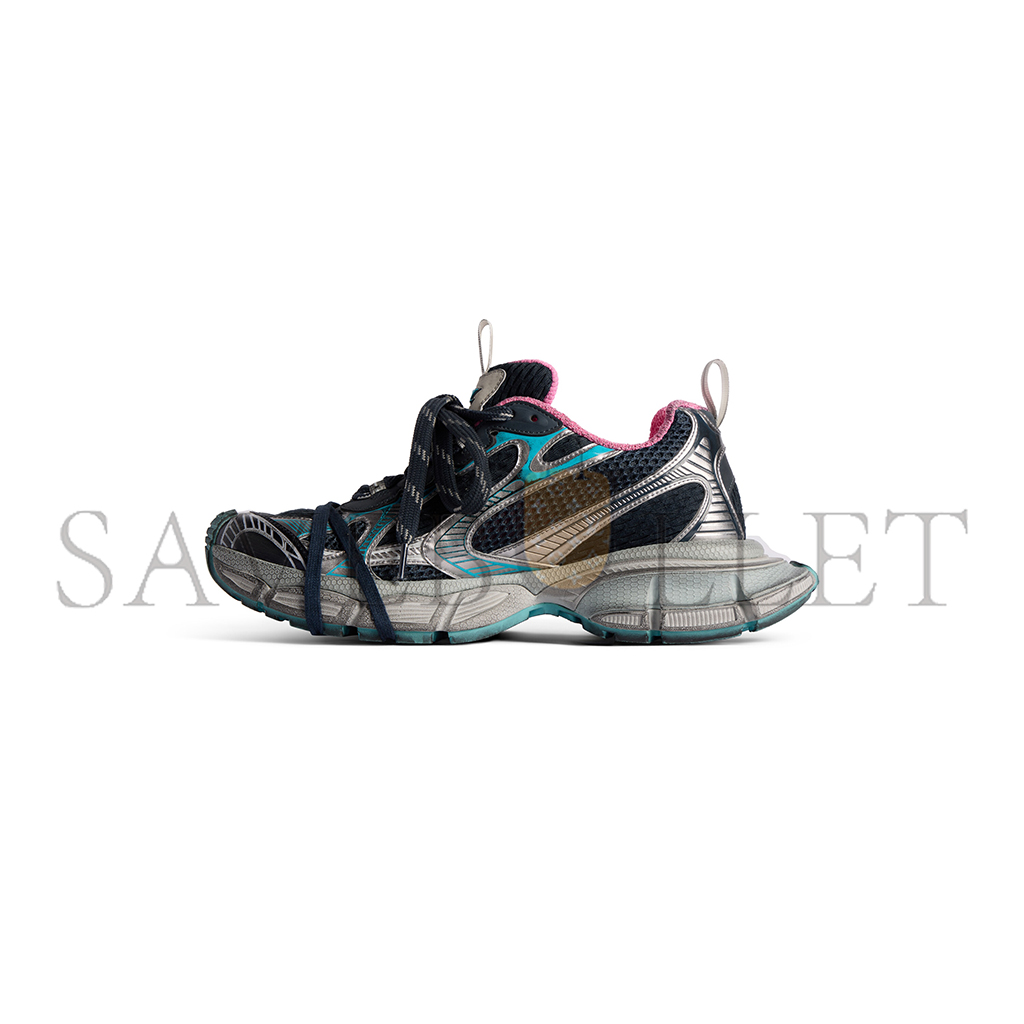 BALENCIAGA WOMEN'S 3XL SNEAKER IN GREY BLUE PINK 734731W3XL51245 BALENCIAGA WOMEN'S 3XL SNEAKER IN GREY BLUE PINK 734731W3XL51245