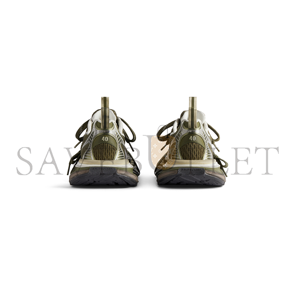 BALENCIAGA MEN'S 3XL SNEAKER IN DARK GREEN LIGHT BEIGE 734734W3XL53191 BALENCIAGA MEN'S 3XL SNEAKER IN DARK GREEN LIGHT BEIGE 734734W3XL53191