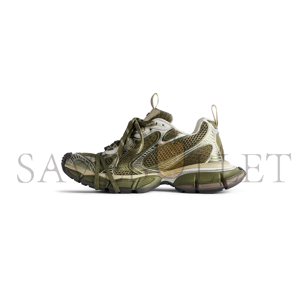 BALENCIAGA MEN'S 3XL SNEAKER IN DARK GREEN LIGHT BEIGE 734734W3XL53191 BALENCIAGA MEN'S 3XL SNEAKER IN DARK GREEN LIGHT BEIGE 734734W3XL53191