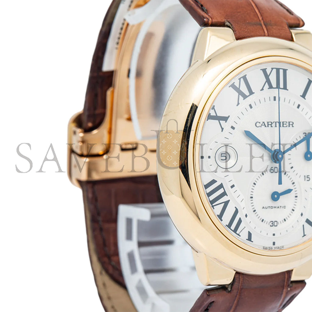 CARTIER BALLON BLEU DE CARTIER CHRONO 44MM ROSE GOLD W6920007 CARTIER BALLON BLEU DE CARTIER CHRONO 44MM ROSE GOLD W6920007