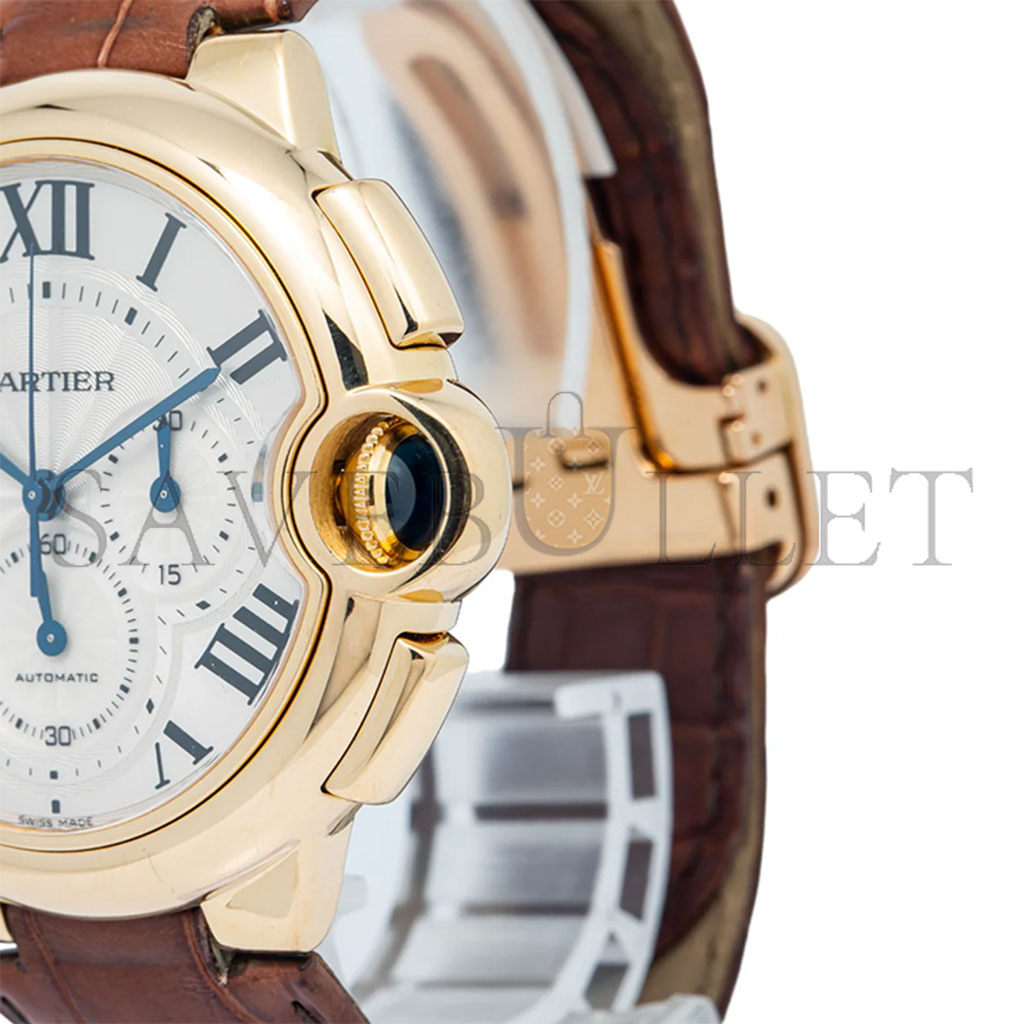 CARTIER BALLON BLEU DE CARTIER CHRONO 44MM ROSE GOLD W6920007 CARTIER BALLON BLEU DE CARTIER CHRONO 44MM ROSE GOLD W6920007