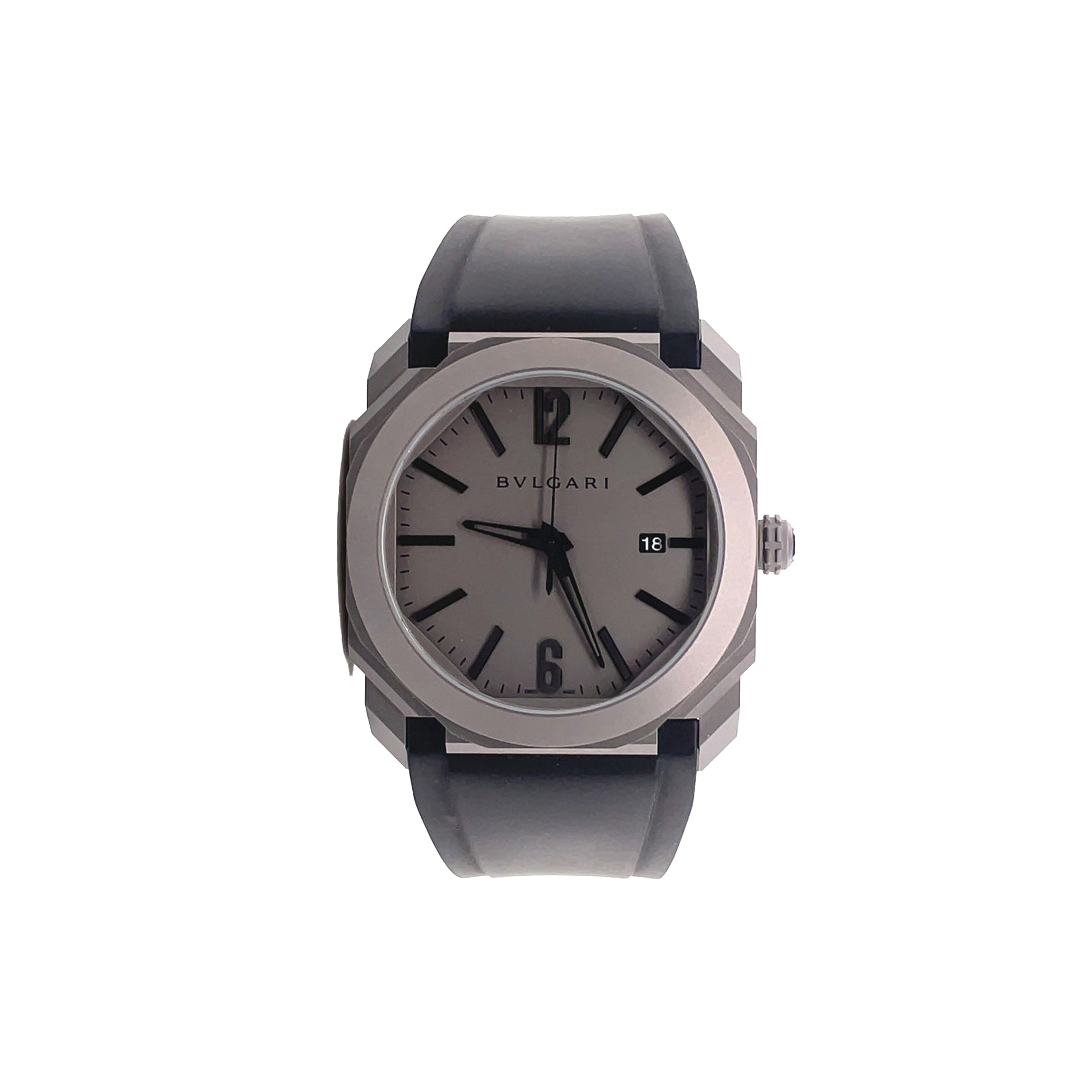 BVLGARI  AUTOMATIC GREY DIAL 41MM MEN'S WATCH 102858