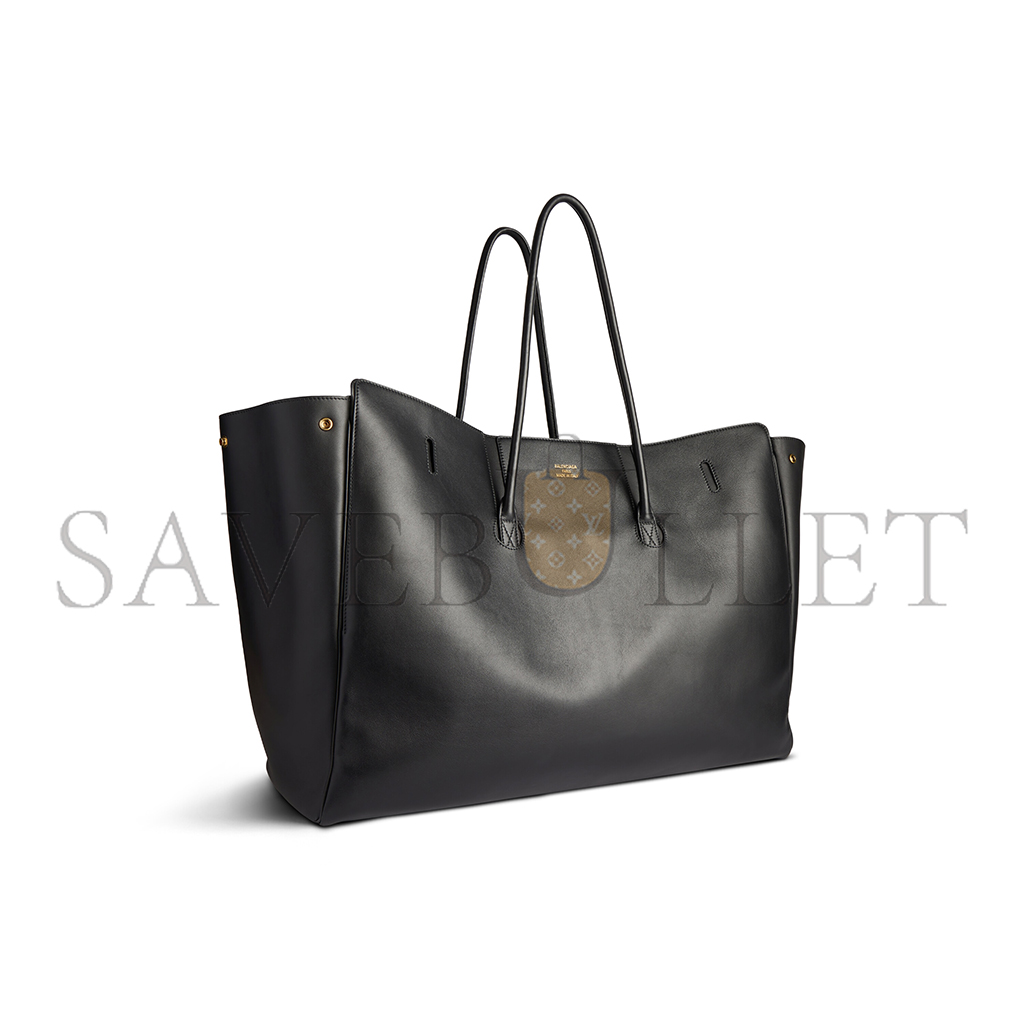BALENCIAGA BEL AIR XL CARRY ALL BAG IN BLACK 8054802ABAV1000 (61.9*51.8*23.8cm) BALENCIAGA BEL AIR XL CARRY ALL BAG IN BLACK 8054802ABAV1000 (61.9*51.8*23.8cm)