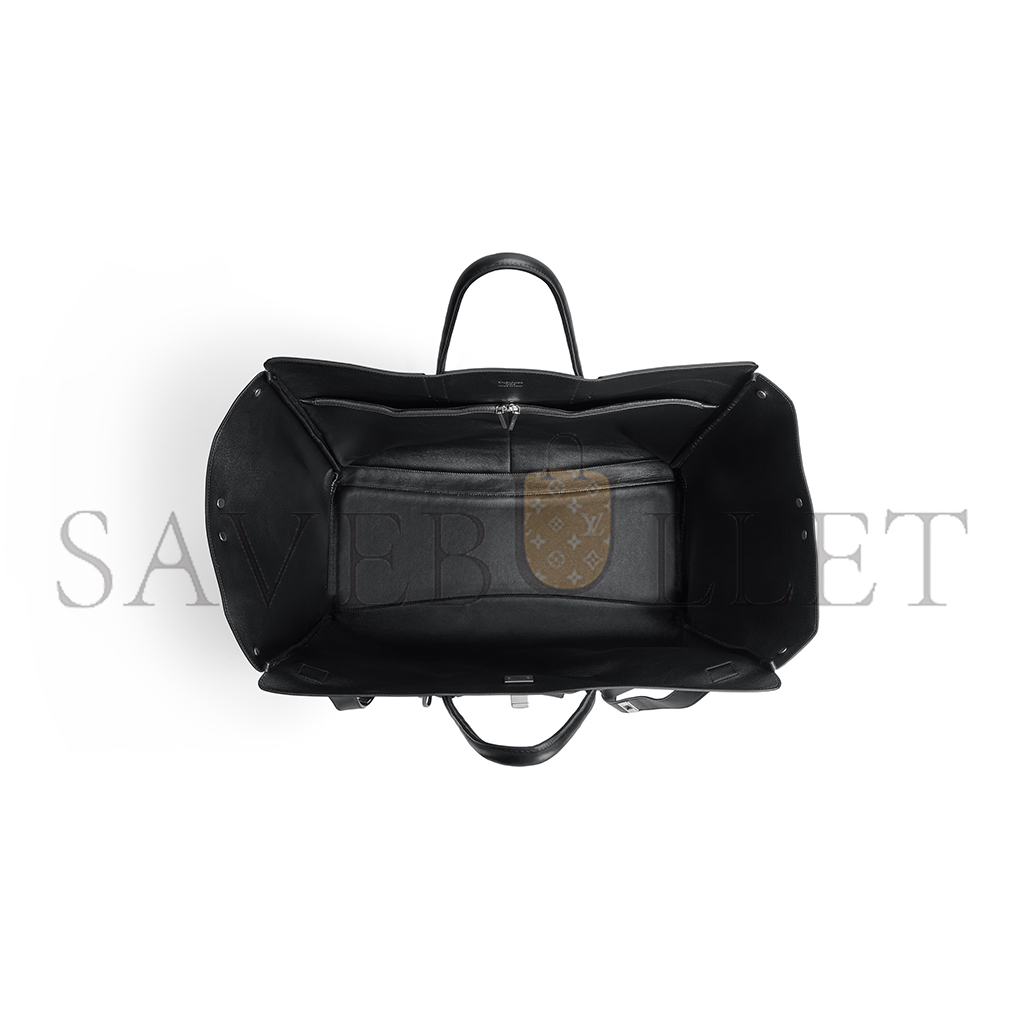 BALENCIAGA BEL AIR XL CARRY ALL BAG IN BLACK 8054802ABAW1000 (61.9*51.8*23.8cm) BALENCIAGA BEL AIR XL CARRY ALL BAG IN BLACK 8054802ABAW1000 (61.9*51.8*23.8cm)
