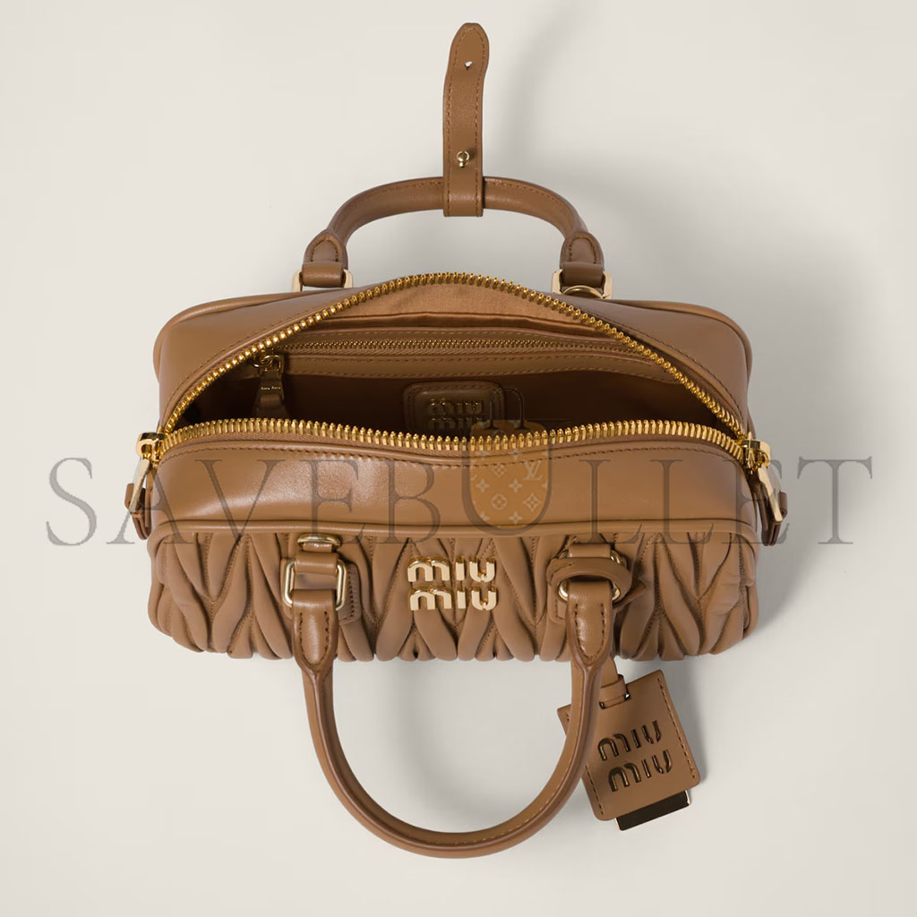 MIU MIU ARCADIE MATELASSÉ NAPPA LEATHER BAG 5BB142 (22*10.5*7.5cm) MIU MIU ARCADIE MATELASSÉ NAPPA LEATHER BAG 5BB142 (22*10.5*7.5cm)