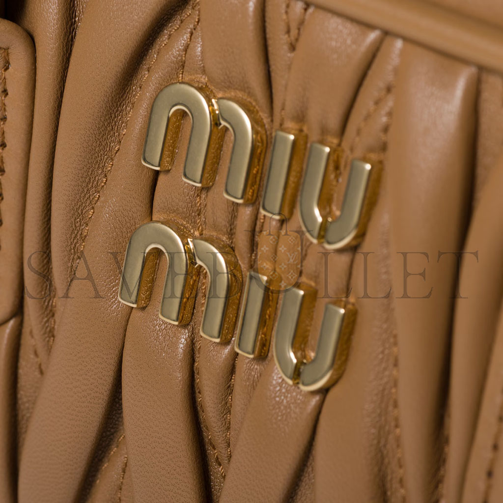 MIU MIU ARCADIE MATELASSÉ NAPPA LEATHER BAG 5BB142 (22*10.5*7.5cm) MIU MIU ARCADIE MATELASSÉ NAPPA LEATHER BAG 5BB142 (22*10.5*7.5cm)