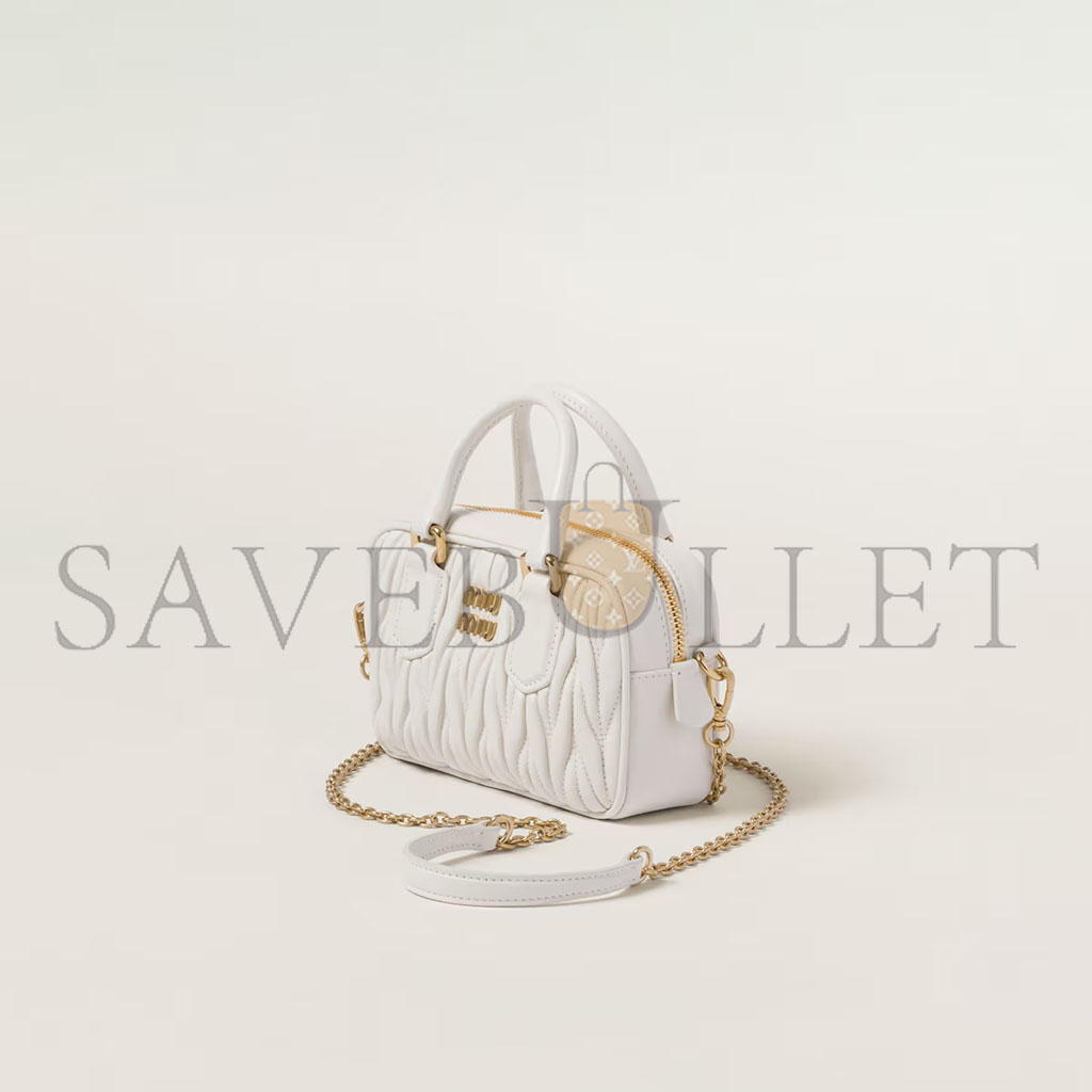 MIU MIU ARCADIE MATELASSÉ NAPPA LEATHER MINI-BAG 5BP077 (15.3*10.3*4.5cm) MIU MIU ARCADIE MATELASSÉ NAPPA LEATHER MINI-BAG 5BP077 (15.3*10.3*4.5cm)