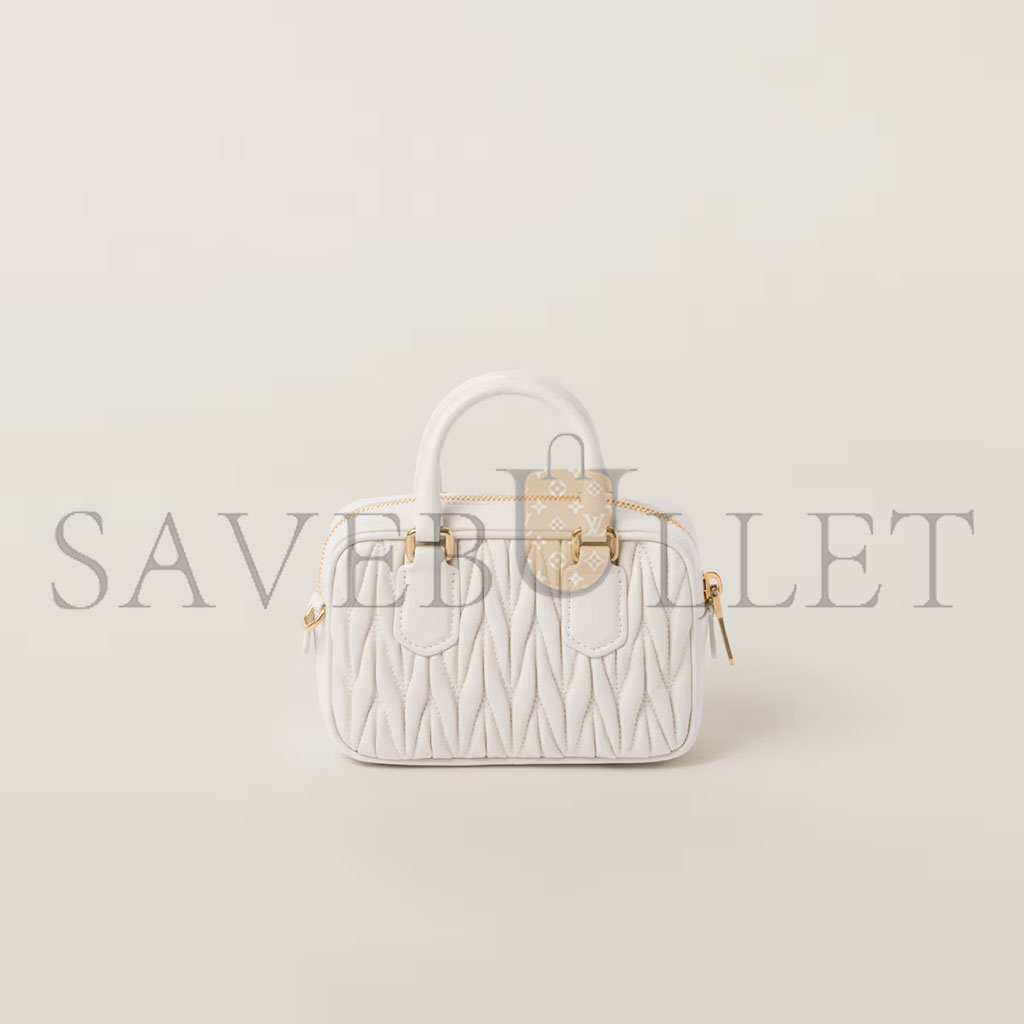 MIU MIU ARCADIE MATELASSÉ NAPPA LEATHER MINI-BAG 5BP077 (15.3*10.3*4.5cm) MIU MIU ARCADIE MATELASSÉ NAPPA LEATHER MINI-BAG 5BP077 (15.3*10.3*4.5cm)
