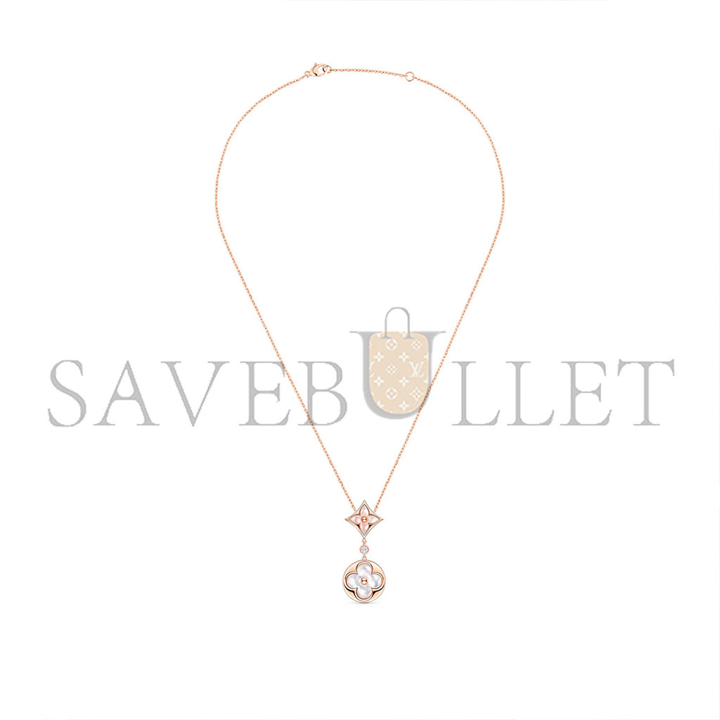 LOUIS VUITTON COLOUR BLOSSOM NECKLACE, PINK GOLD, PINK MOTHER-OF-PEARL, WHITE MOTHER-OF-PEARL AND DIAMOND Q94355 LOUIS VUITTON COLOUR BLOSSOM NECKLACE, PINK GOLD, PINK MOTHER-OF-PEARL, WHITE MOTHER-OF-PEARL AND DIAMOND Q94355