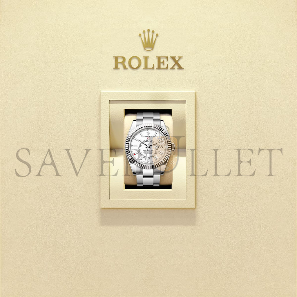 ROLEX SKY-DWELLER OYSTER, 42 MM, OYSTERSTEEL AND WHITE GOLD WATCH 336934 ROLEX SKY-DWELLER OYSTER, 42 MM, OYSTERSTEEL AND WHITE GOLD WATCH 336934