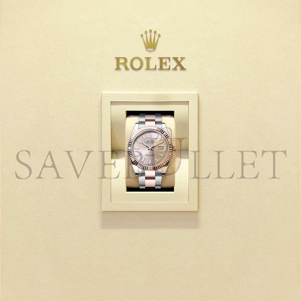 ROLEX DATEJUST 41 OYSTER, 41 MM, OYSTERSTEEL AND EVEROSE GOLD WATCH 126331 ROLEX DATEJUST 41 OYSTER, 41 MM, OYSTERSTEEL AND EVEROSE GOLD WATCH 126331