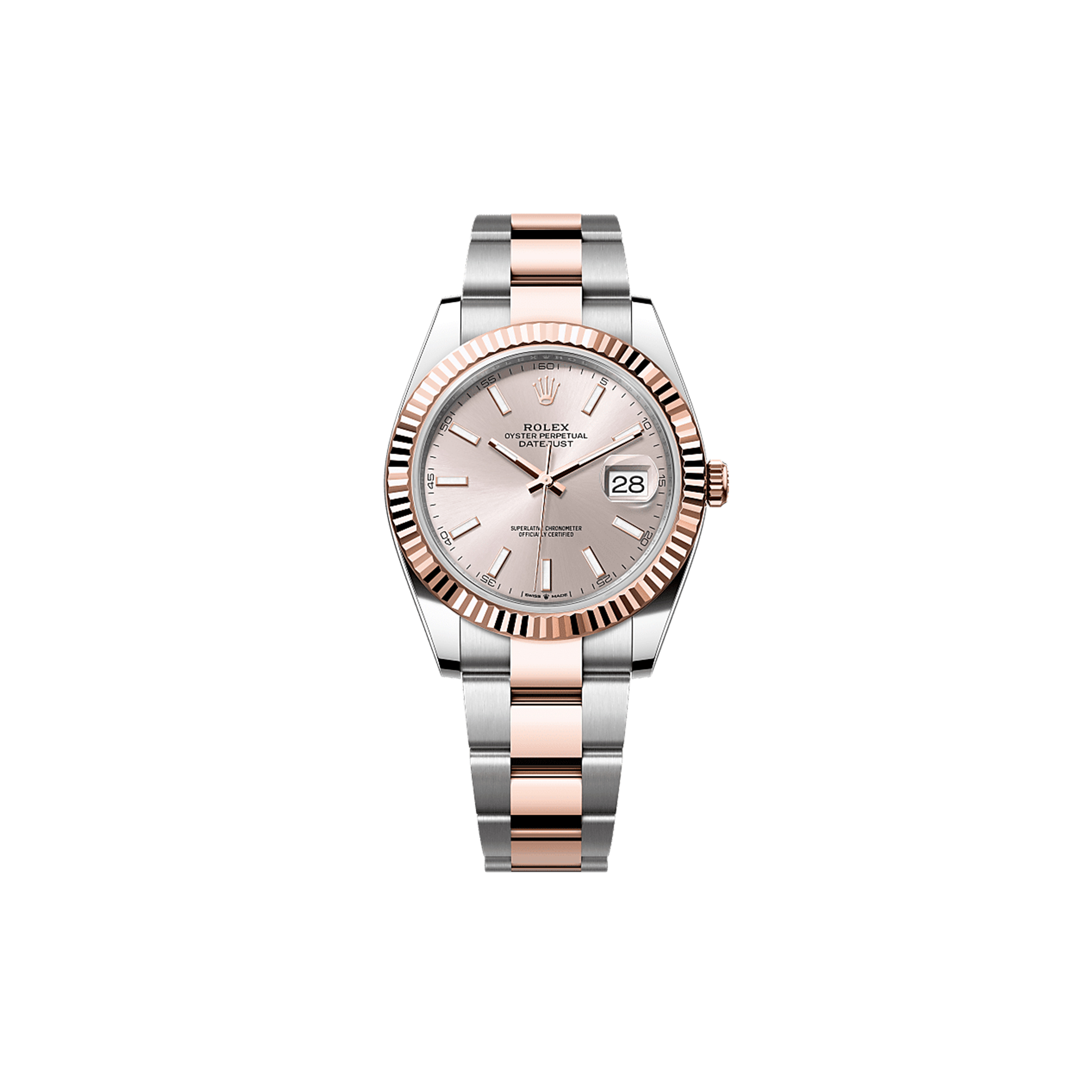 ROLEX DATEJUST 41 OYSTER, 41 MM, OYSTERSTEEL AND EVEROSE GOLD WATCH 126331 ROLEX DATEJUST 41 OYSTER, 41 MM, OYSTERSTEEL AND EVEROSE GOLD WATCH 126331