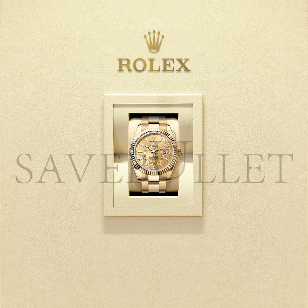 ROLEX SKY-DWELLER OYSTER, 42 MM, YELLOW GOLD WATCH 336938 ROLEX SKY-DWELLER OYSTER, 42 MM, YELLOW GOLD WATCH 336938