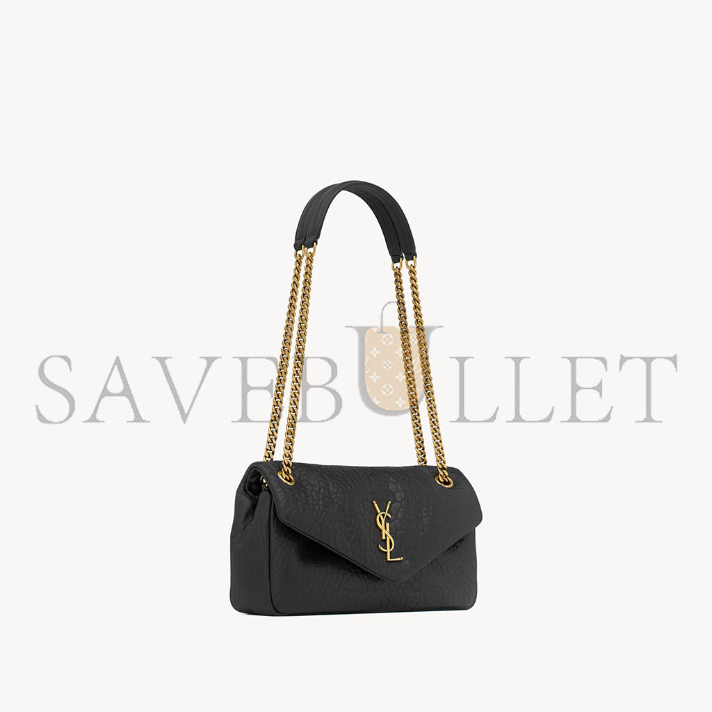 YSL CALYPSO SMALL IN GRAINED LAMBSKIN 734153AACYT1000 (26*14*7cm) YSL CALYPSO SMALL IN GRAINED LAMBSKIN 734153AACYT1000 (26*14*7cm)
