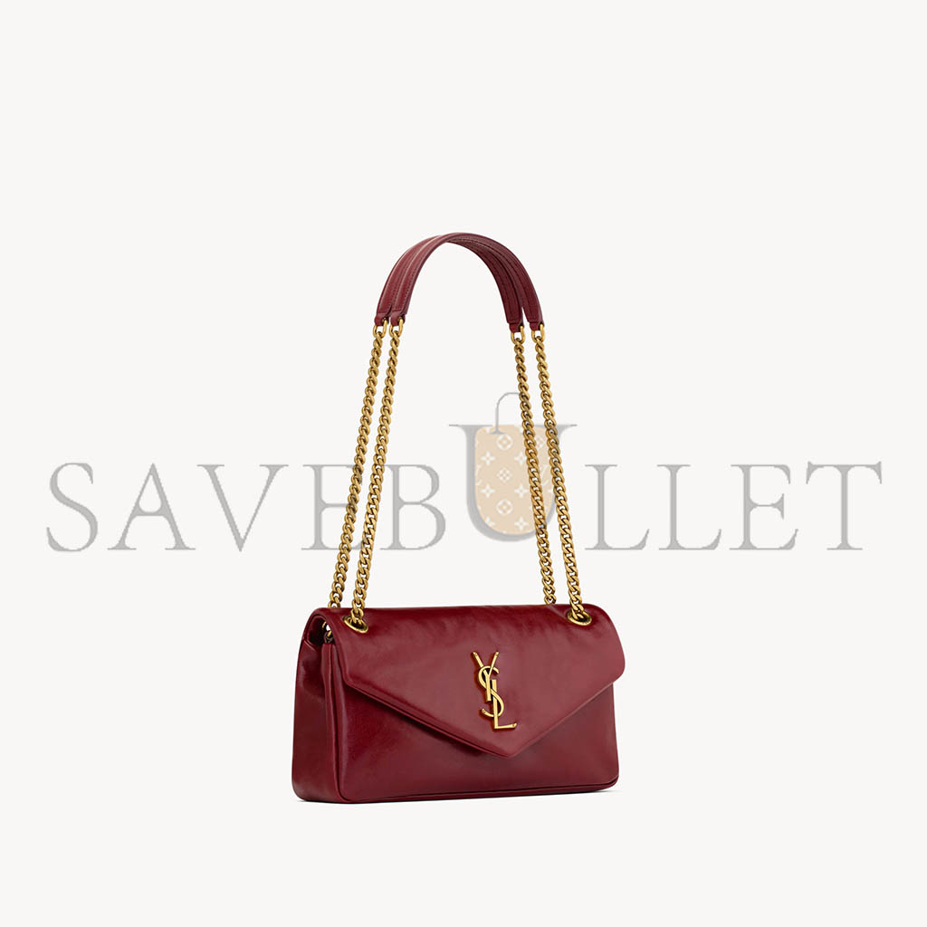 YSL CALYPSO SMALL IN SHINY LEATHER 734153AADRE6688 (26*14*7cm) YSL CALYPSO SMALL IN SHINY LEATHER 734153AADRE6688 (26*14*7cm)