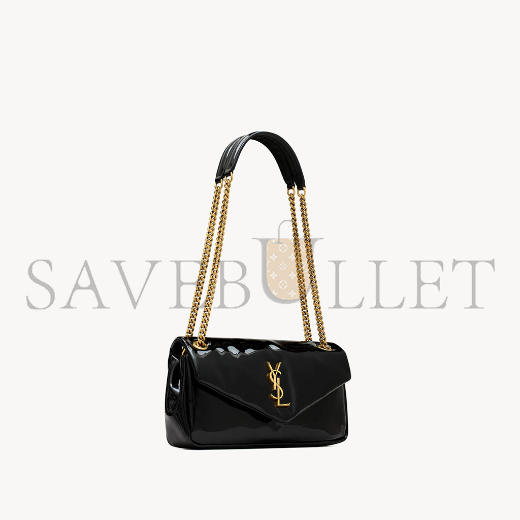 YSL CALYPSO SMALL IN PATENT LEATHERB 734153AHG071000 (26*14*7cm) YSL CALYPSO SMALL IN PATENT LEATHERB 734153AHG071000 (26*14*7cm)