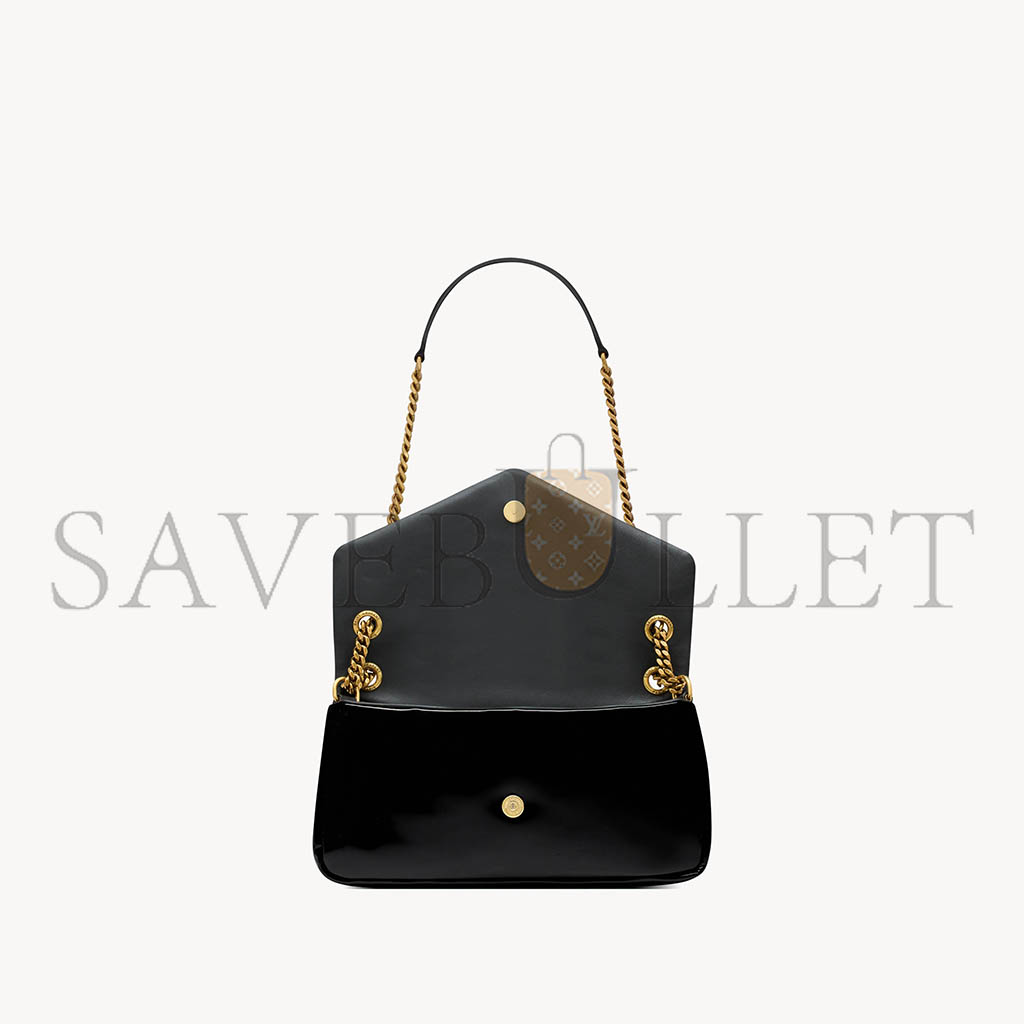 YSL CALYPSO SMALL IN PATENT LEATHERB 734153AHG071000 (26*14*7cm) YSL CALYPSO SMALL IN PATENT LEATHERB 734153AHG071000 (26*14*7cm)