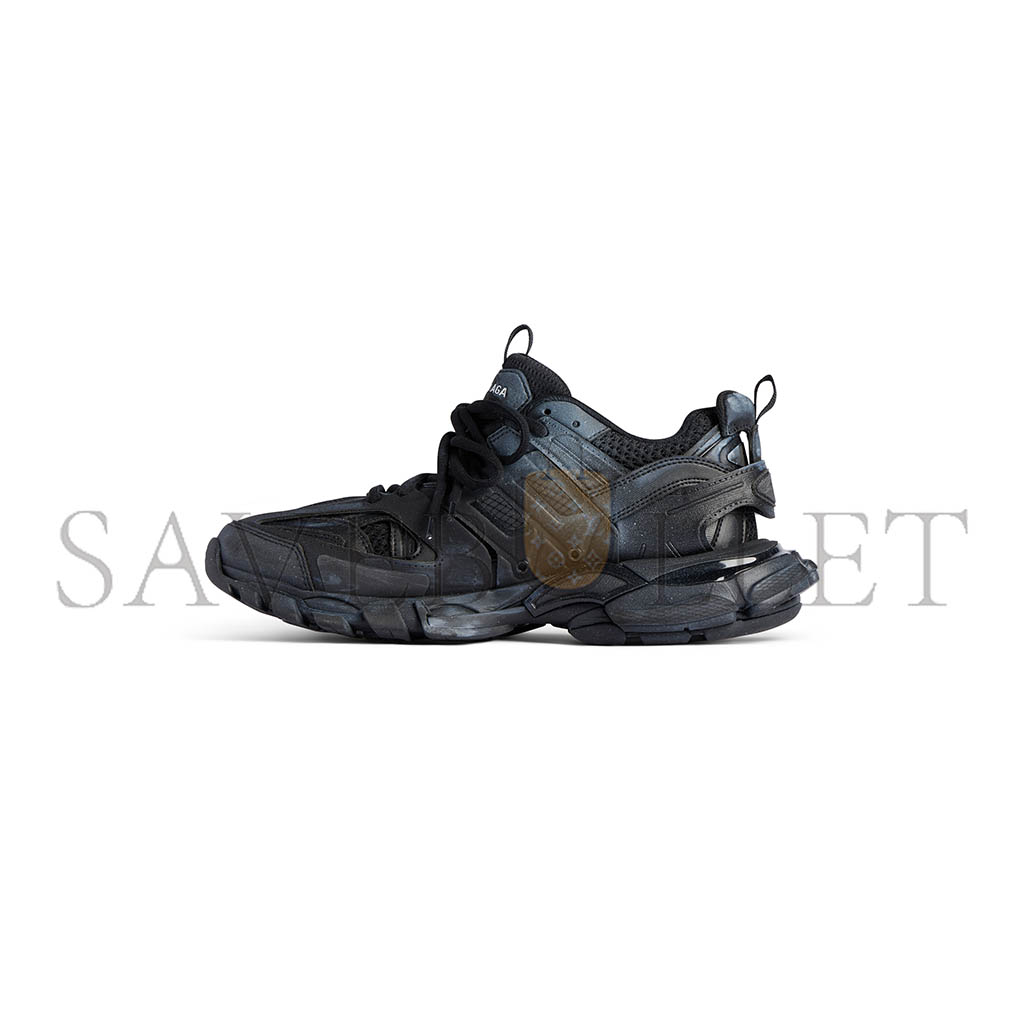 BALENCIAGA WOMEN'S TRACK SIGNATURE SNEAKER IN BLACK WHITE 542023WTRHW1090 BALENCIAGA WOMEN'S TRACK SIGNATURE SNEAKER IN BLACK WHITE 542023WTRHW1090