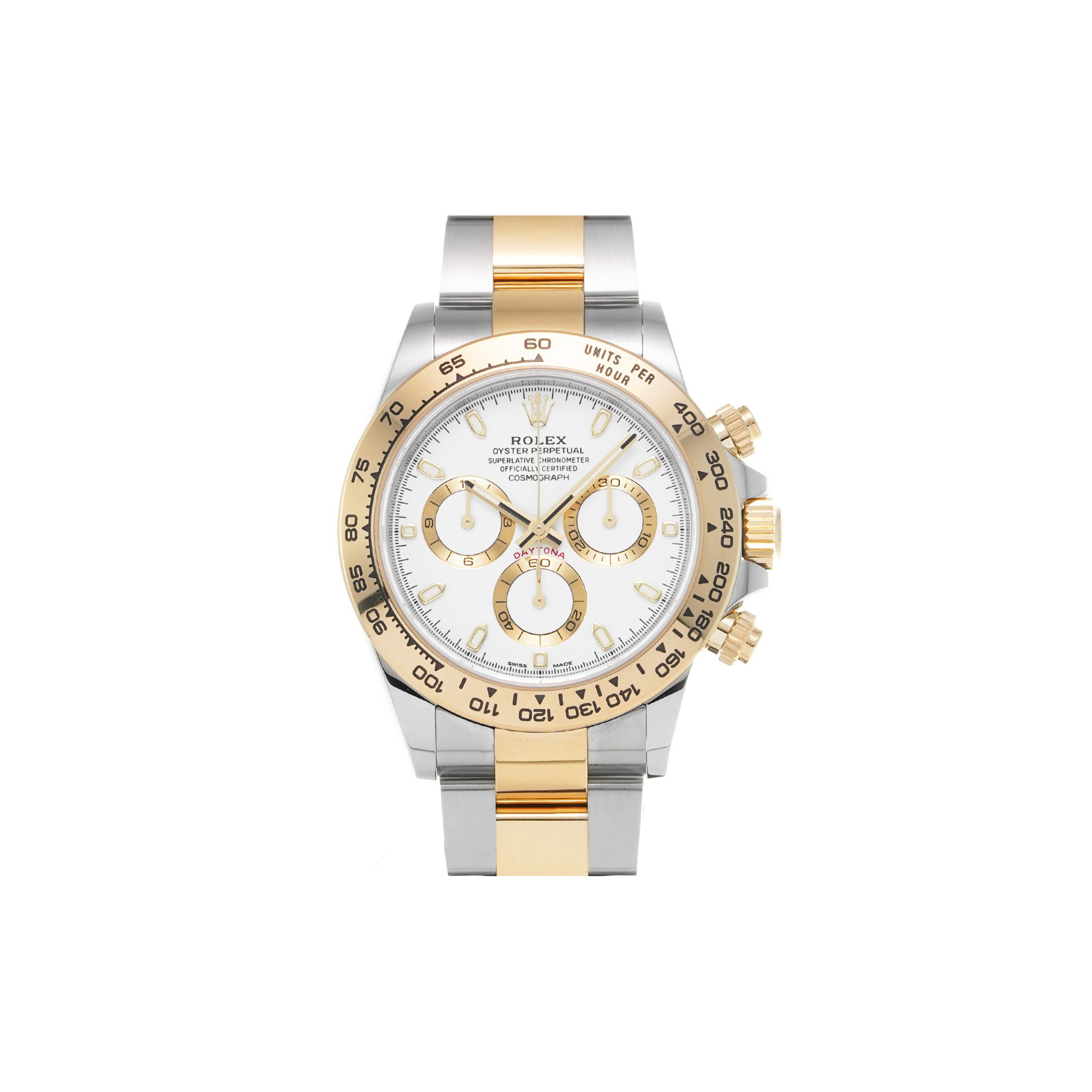ROLEX DAYTONA TWO TONE WHITE DIAL WATCH 116503