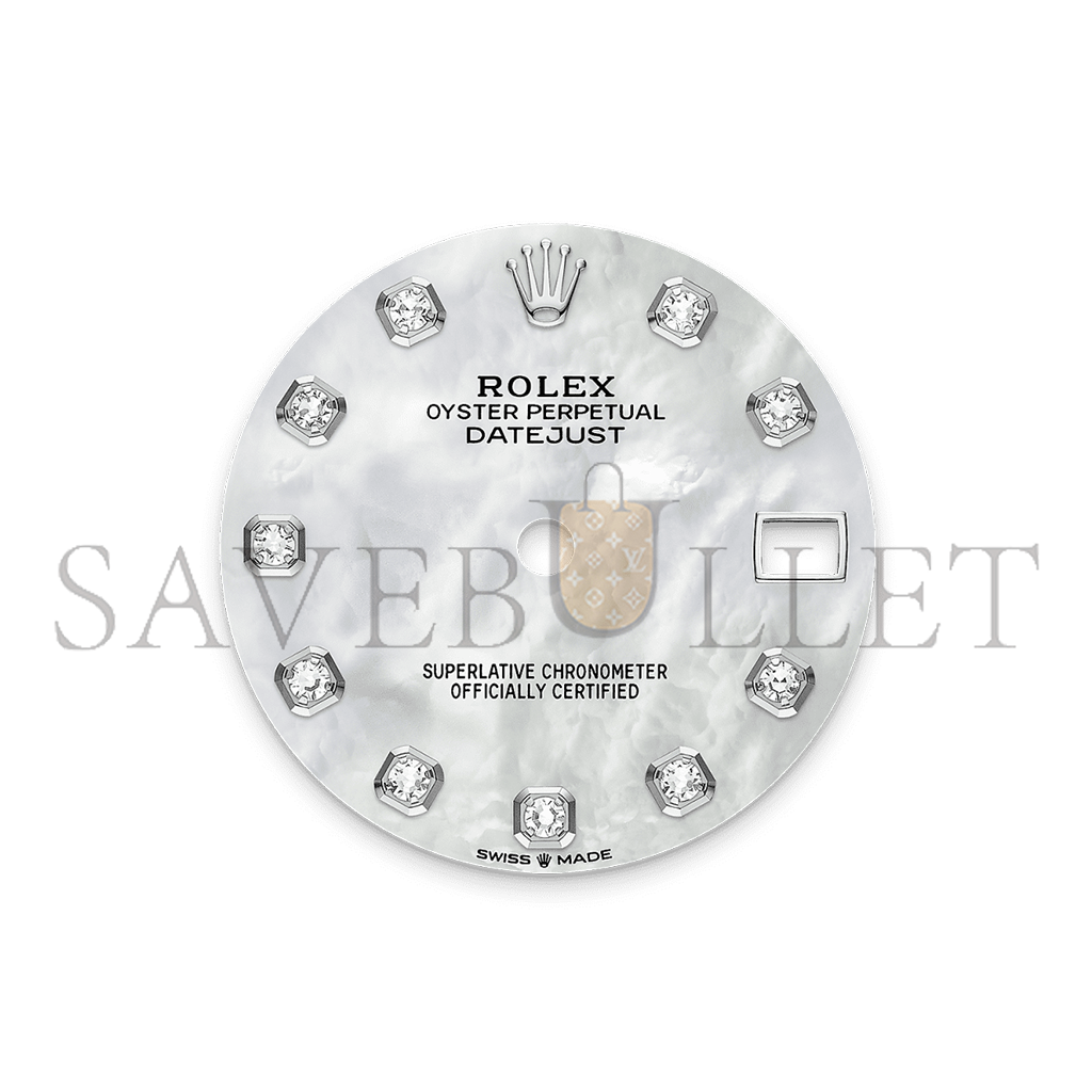 ROLEX DATEJUST 31 OYSTER, 31 MM, OYSTERSTEEL, WHITE GOLD AND DIAMONDS WATCH 278384RBR ROLEX DATEJUST 31 OYSTER, 31 MM, OYSTERSTEEL, WHITE GOLD AND DIAMONDS WATCH 278384RBR