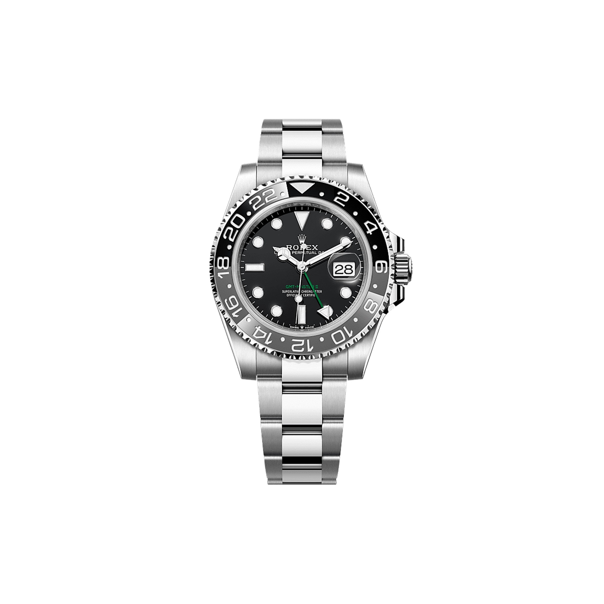 ROLEX GMT-MASTER II OYSTER, 40 MM, OYSTERSTEEL WATCH 126710GRNR ROLEX GMT-MASTER II OYSTER, 40 MM, OYSTERSTEEL WATCH 126710GRNR