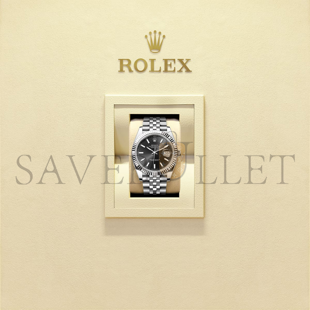 ROLEX DATEJUST 41 OYSTER, 41 MM, OYSTERSTEEL AND WHITE GOLD WATCH 126334-0018 ROLEX DATEJUST 41 OYSTER, 41 MM, OYSTERSTEEL AND WHITE GOLD WATCH 126334-0018