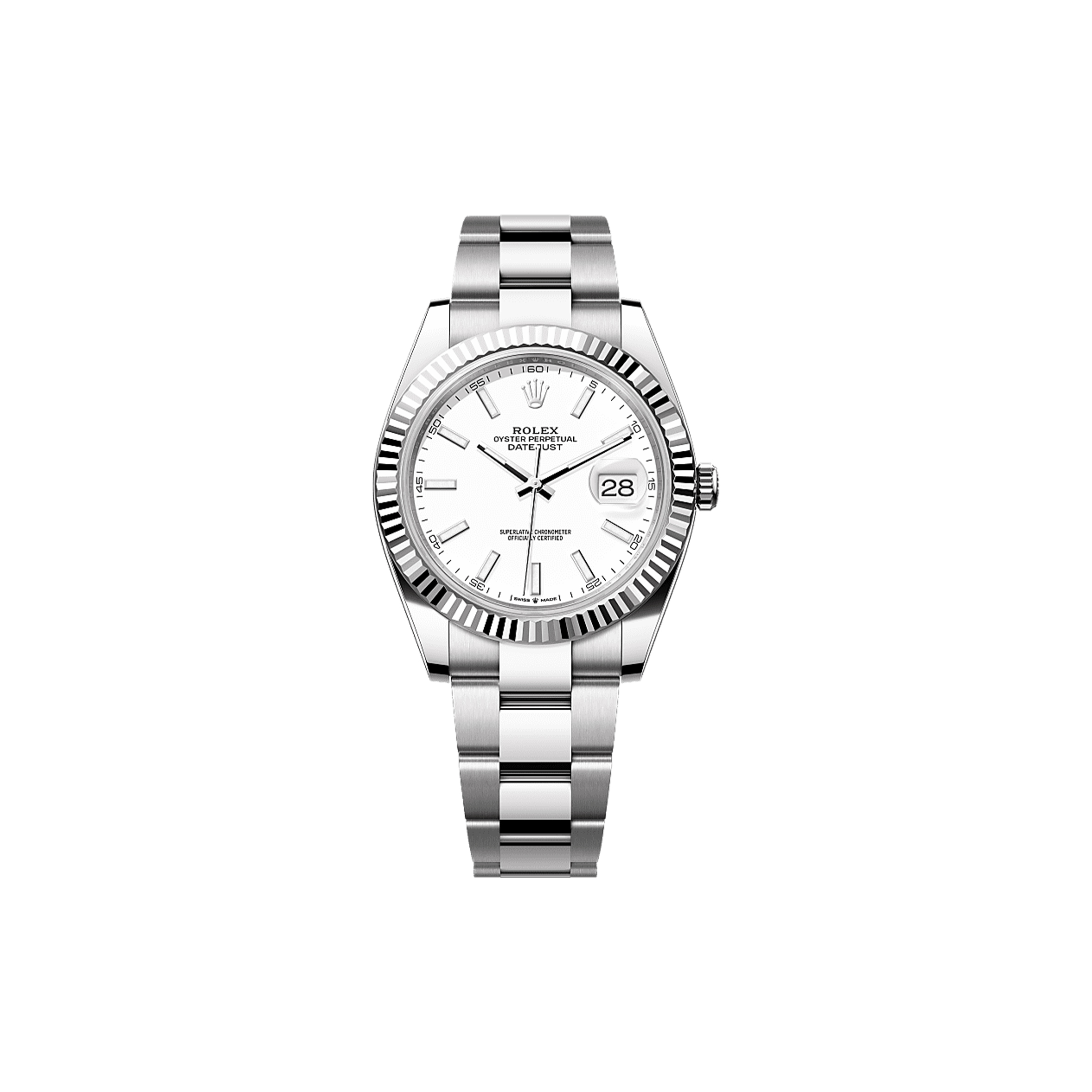 ROLEX DATEJUST 41 OYSTER, 41 MM, OYSTERSTEEL AND WHITE GOLD WATCH 126334-0009 ROLEX DATEJUST 41 OYSTER, 41 MM, OYSTERSTEEL AND WHITE GOLD WATCH 126334-0009
